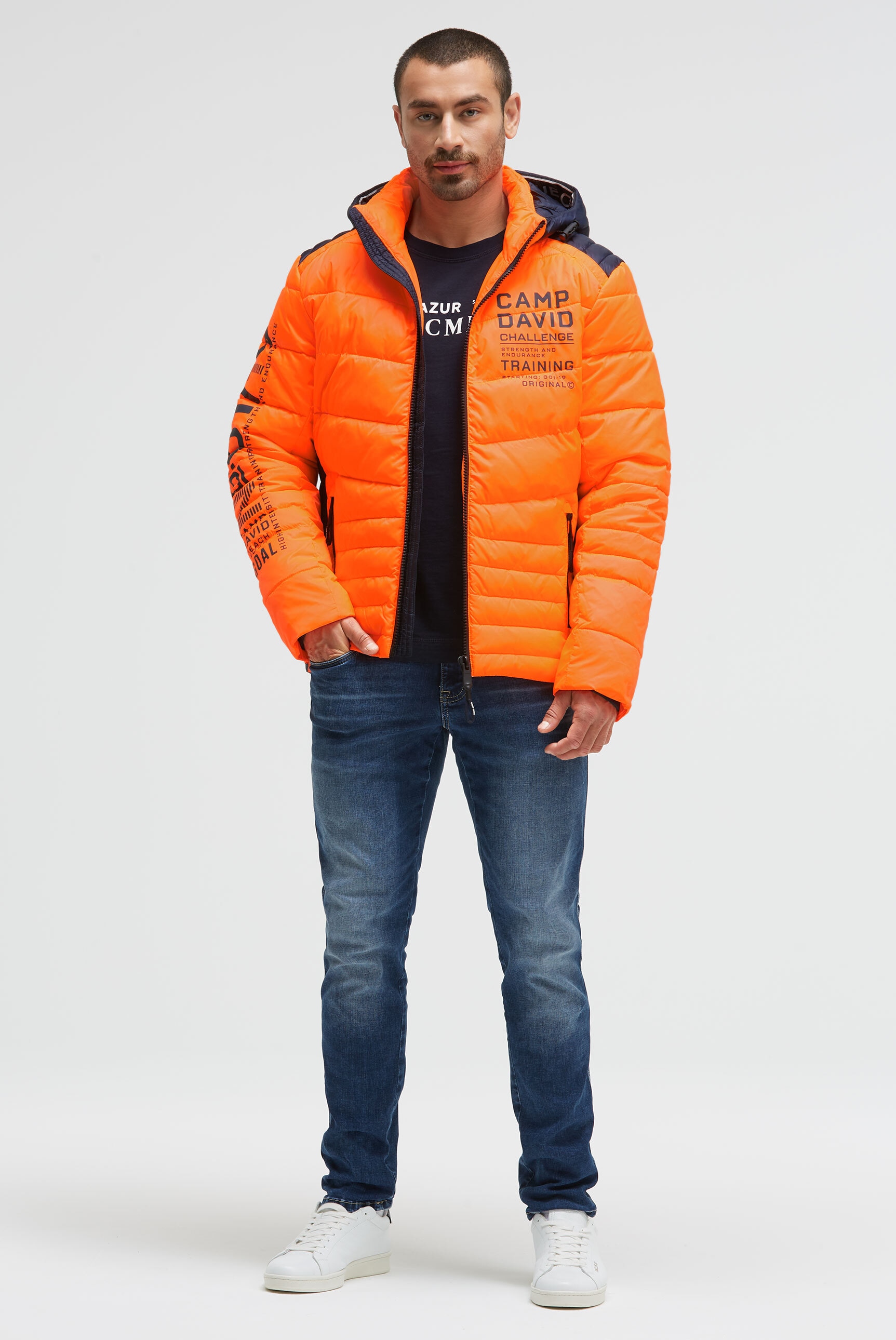 CAMP DAVID Winterjacke, mit Kapuze, mit abtrennbarer Kapuze