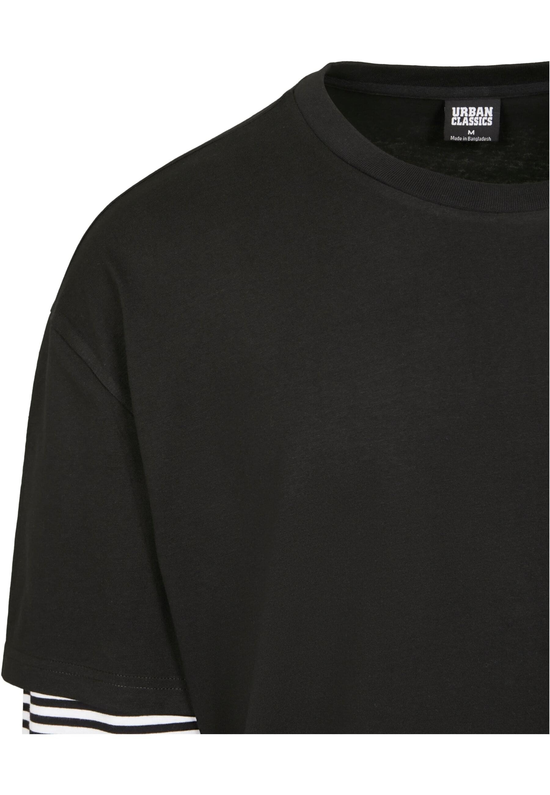 URBAN CLASSICS Longsleeve »Urban Classics Herren Oversized Double Layer Striped LS Tee«, (1 tlg.)