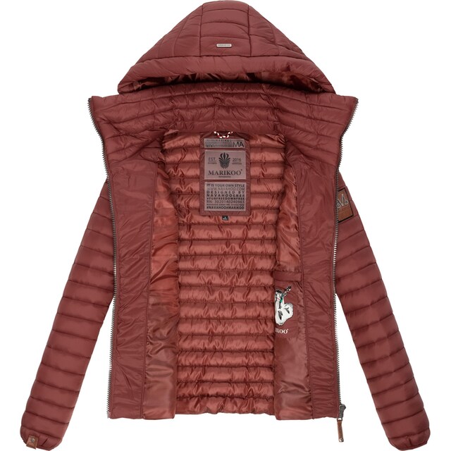 BAUR mit Steppjacke bestellen stylische abnehmbarer Kapuze, für | Kapuze mit »Löwenbaby«, Marikoo Übergangsjacke