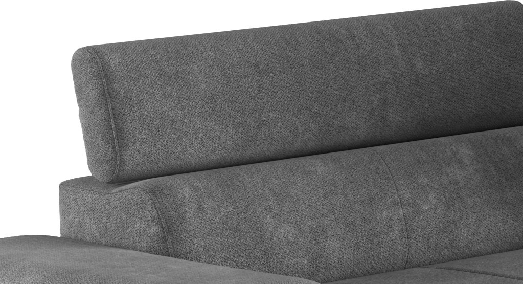 COTTA Wohnlandschaft »Emma U-Form«, Verstellbare Kopfstützen, optional mit Schlaffunktion und Bettkasten
