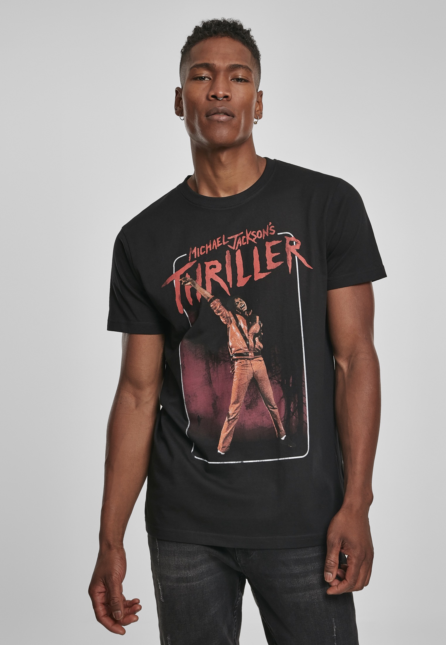 Merchcode Kurzarmshirt »Merchcode Herren Michael Jackson Thriller Video Tee«, (1 tlg.)