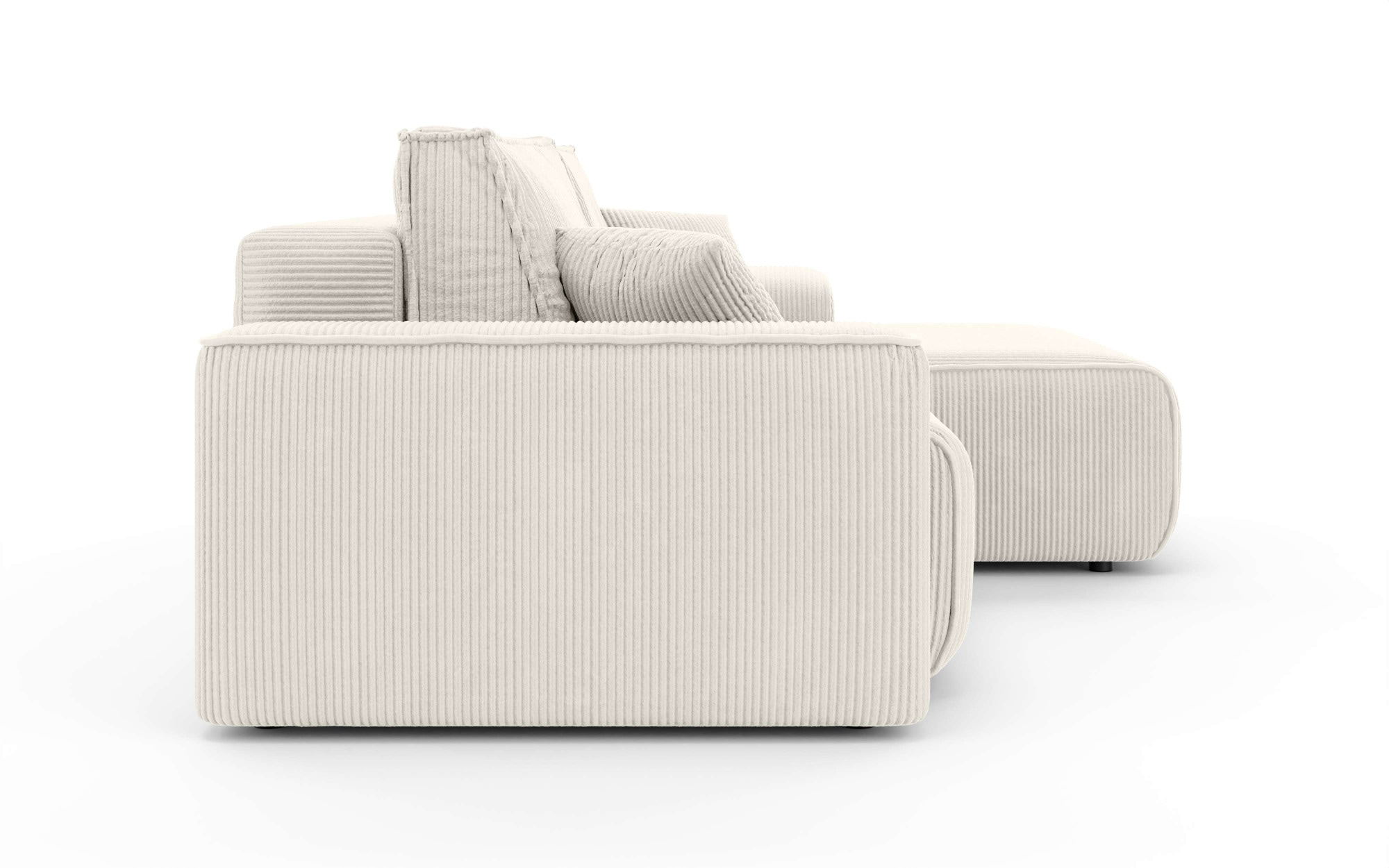 Home affaire Ecksofa »Santenay mit Bettfunktion und Bettkasten, Maße: B/T/H 266/164/90 cm«, L-Form mit Wellenfederung, Schlaffläche: 140x213 cm, auch in Cord