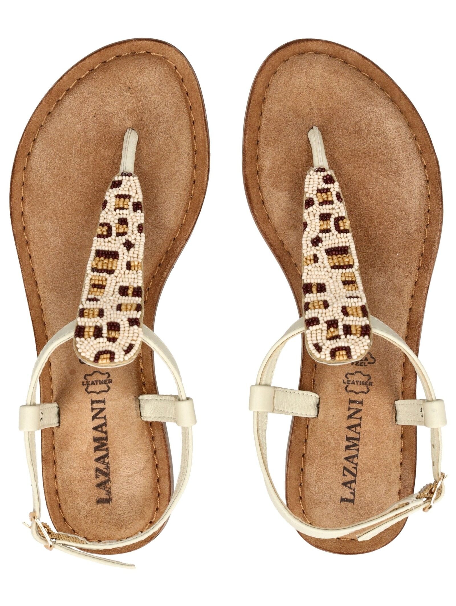 Lazamani Zehentrenner »Lazamani Sandalen Leder/Textil«