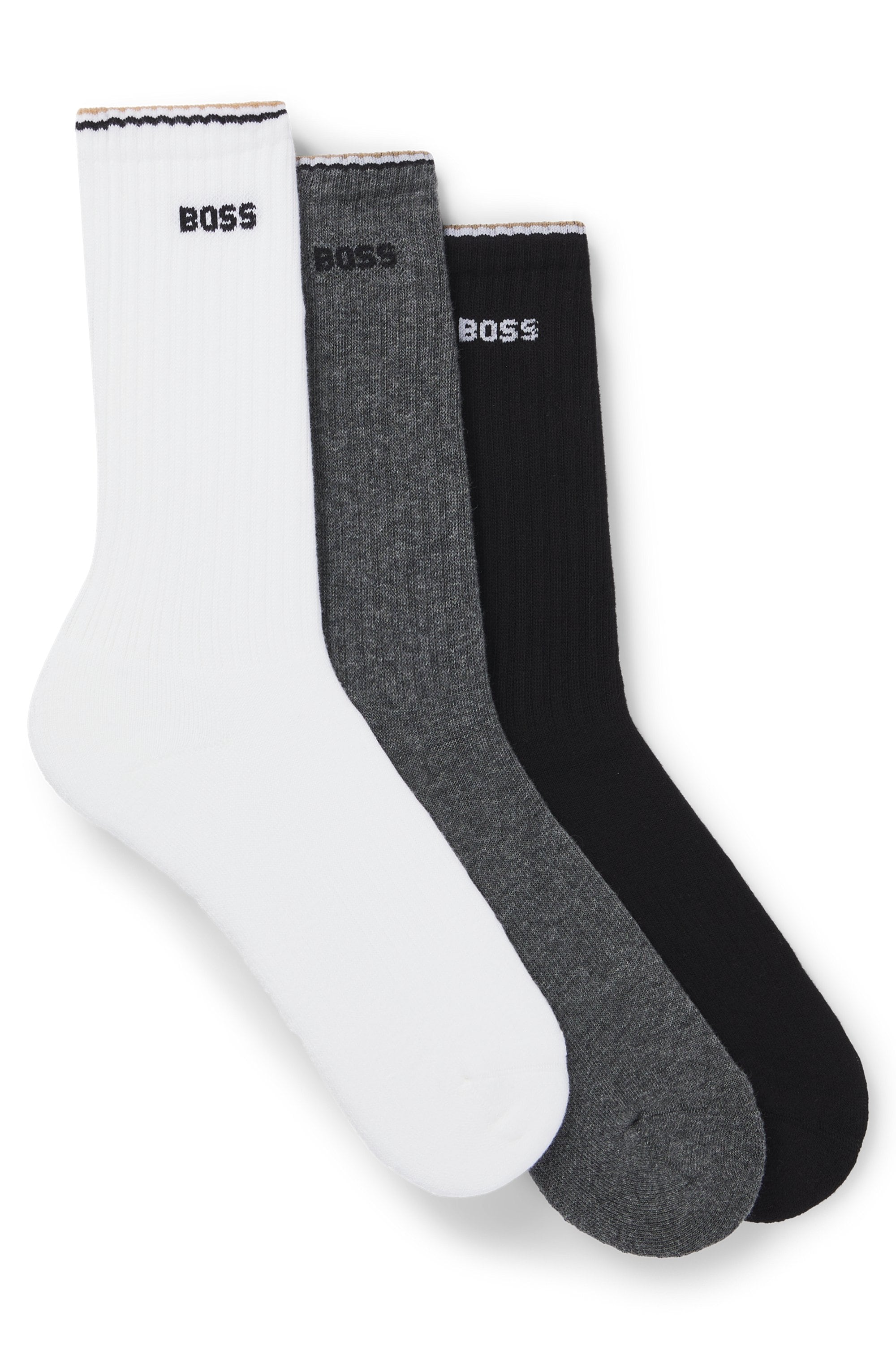 BOSS Socken "Rib Stripe" 3 Paar tlg. günstig online kaufen