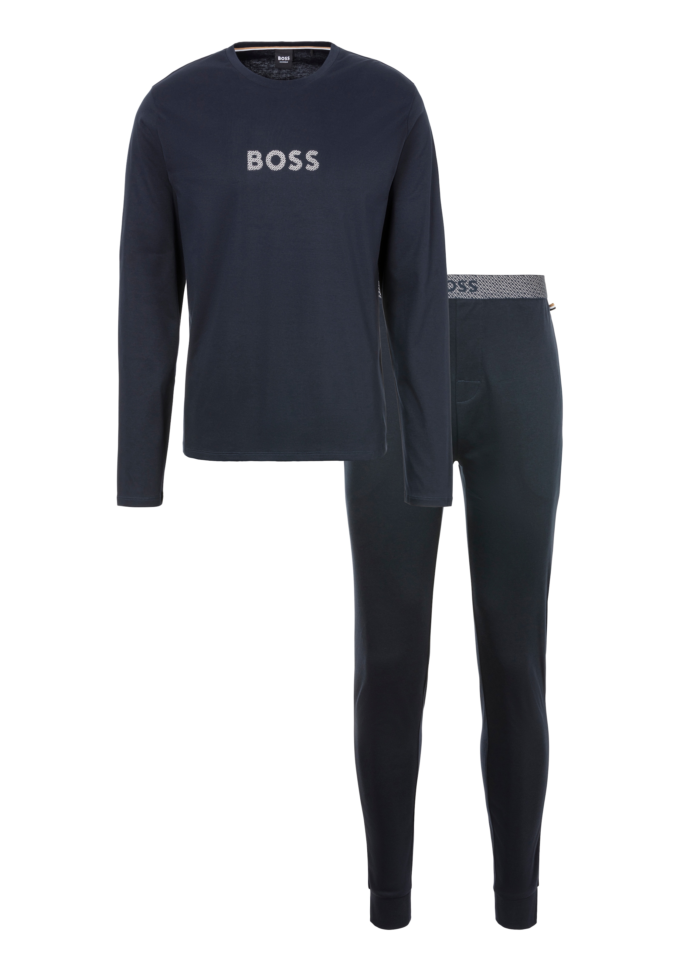 BOSS Pyjama "Gift Long Set 102", mit Label