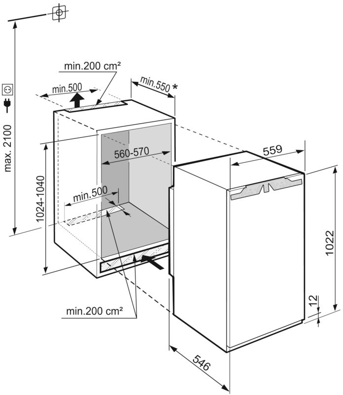 Liebherr Einbaukühlschrank »IRBd 4050_991609051«