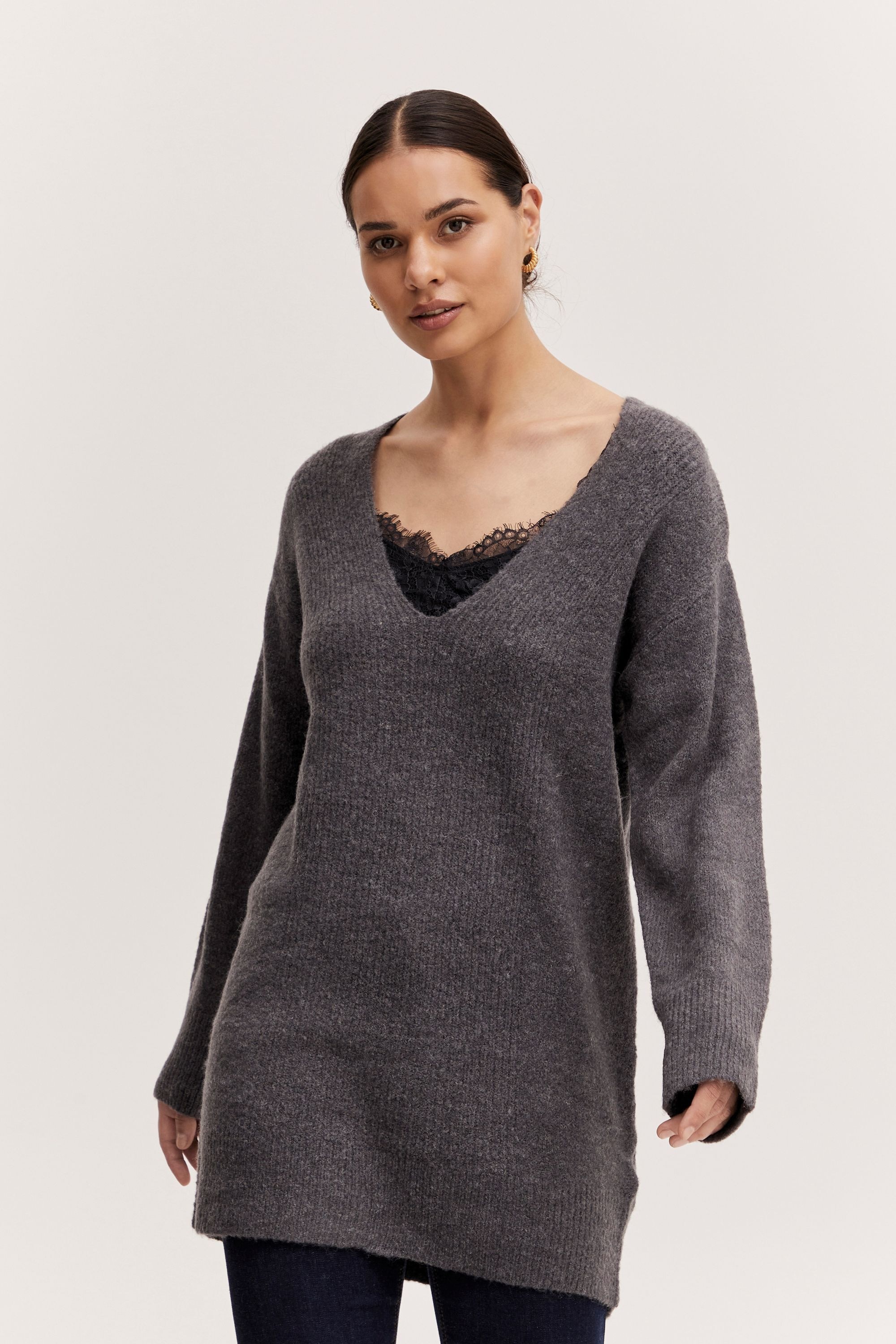b.young Strickfleece-Pullover »Strickpullover BYMirelle«