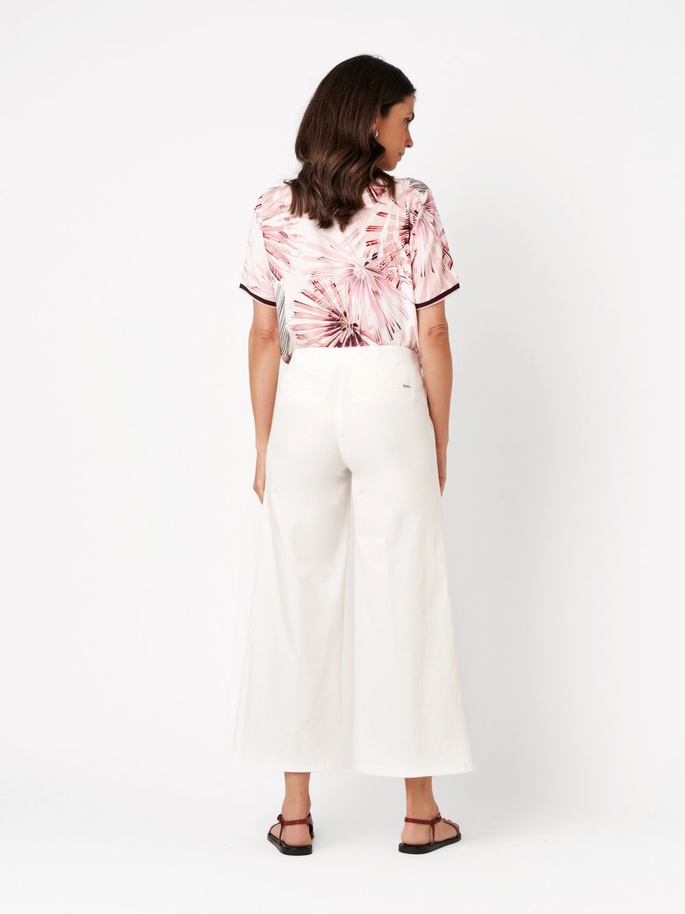 TONI Culotte  mit extra weitem Beinverlauf und Bügelfalte, Stretch