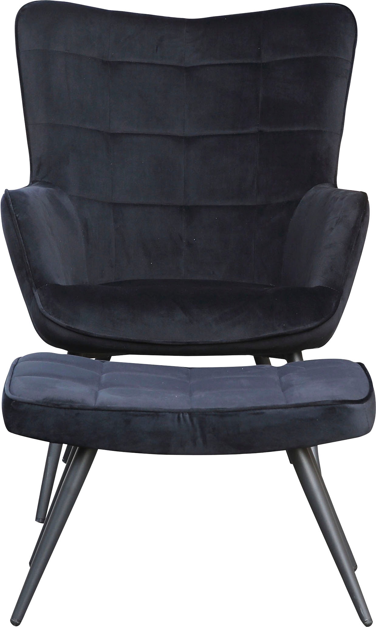 byLIVING Sessel "Uta" 1 Stk. tlg. wahlweise mit oder ohne Hocker, in Cord, günstig online kaufen