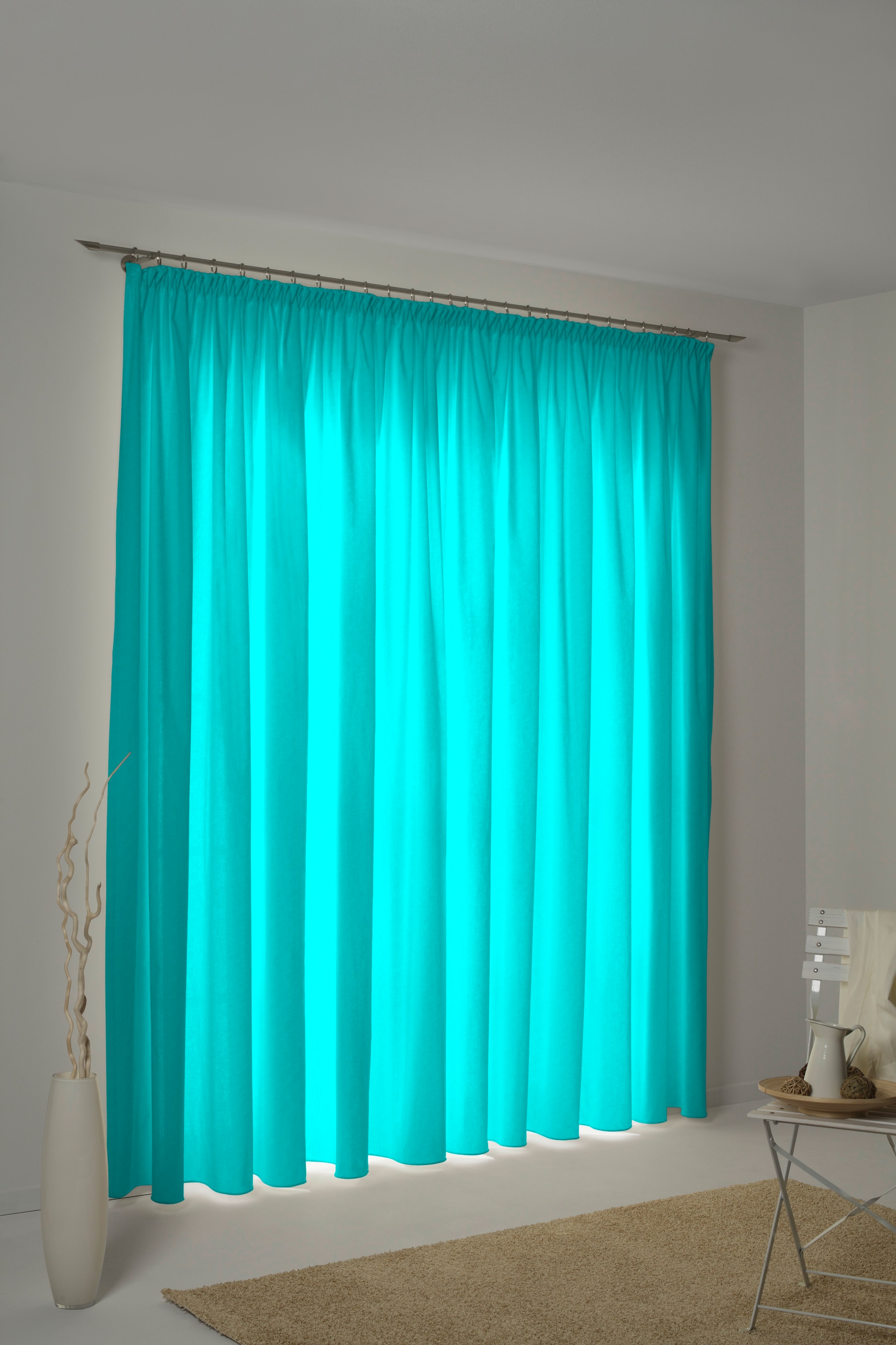 Wirth Vorhang "WirthNatur" Kräuselband 1 Stk. tlg. 1-lagig günstig online kaufen