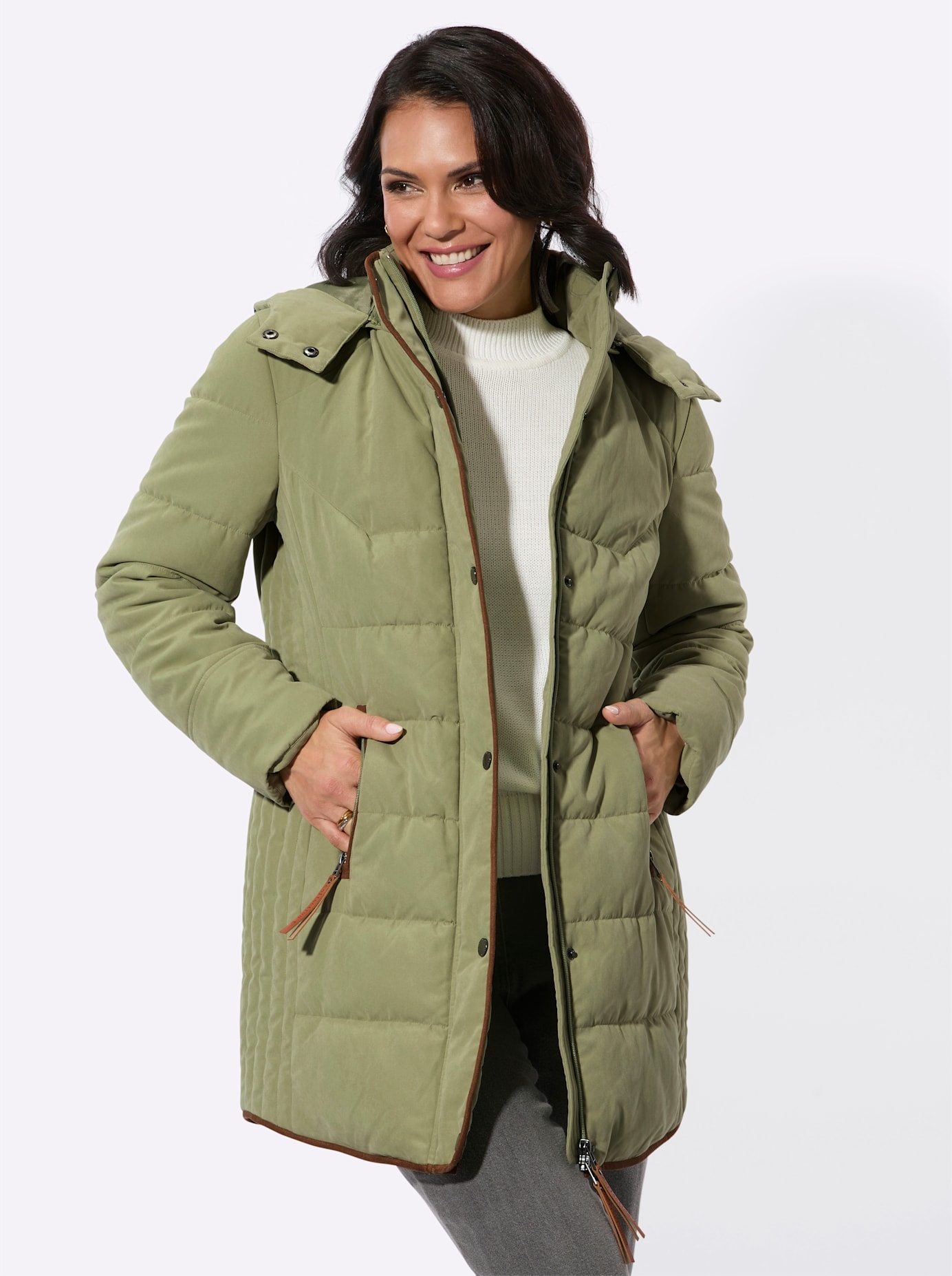 Casual Looks Steppjacke mit Kapuze