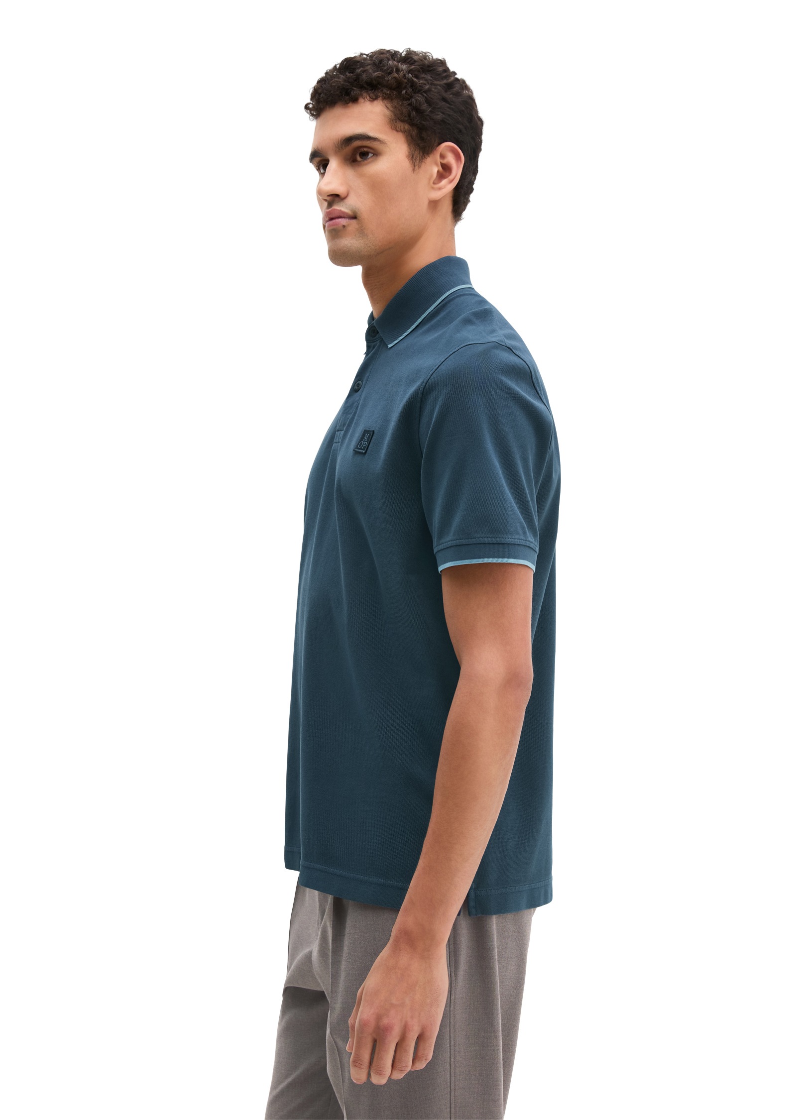 Marc O'Polo Polo Shirt Men Black/Navy XXL 2