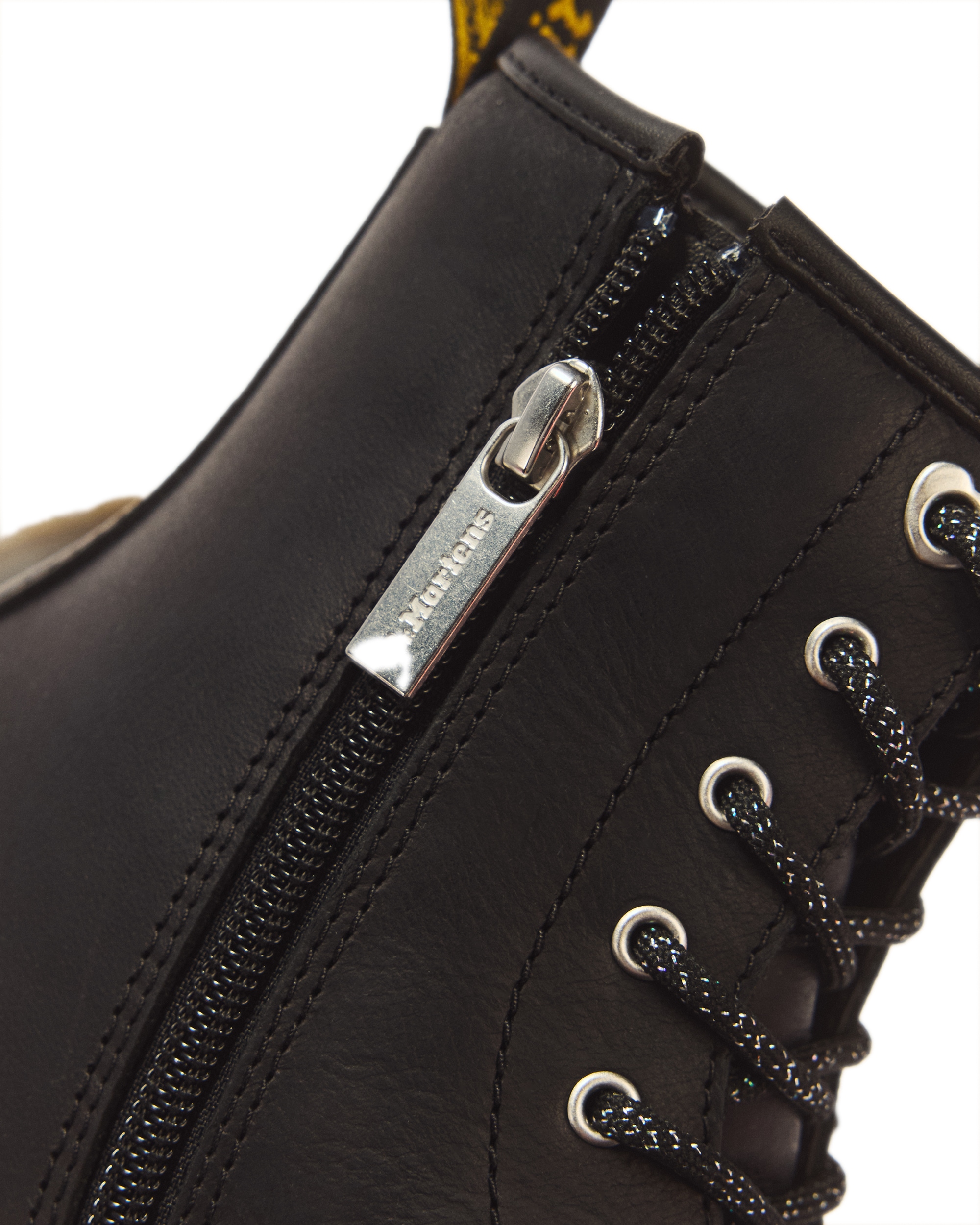 DR. MARTENS Schnürboots »1460 Hs Y Black Wyoming«  Schnürstiefelette mit logobedruckter Anziehlasche