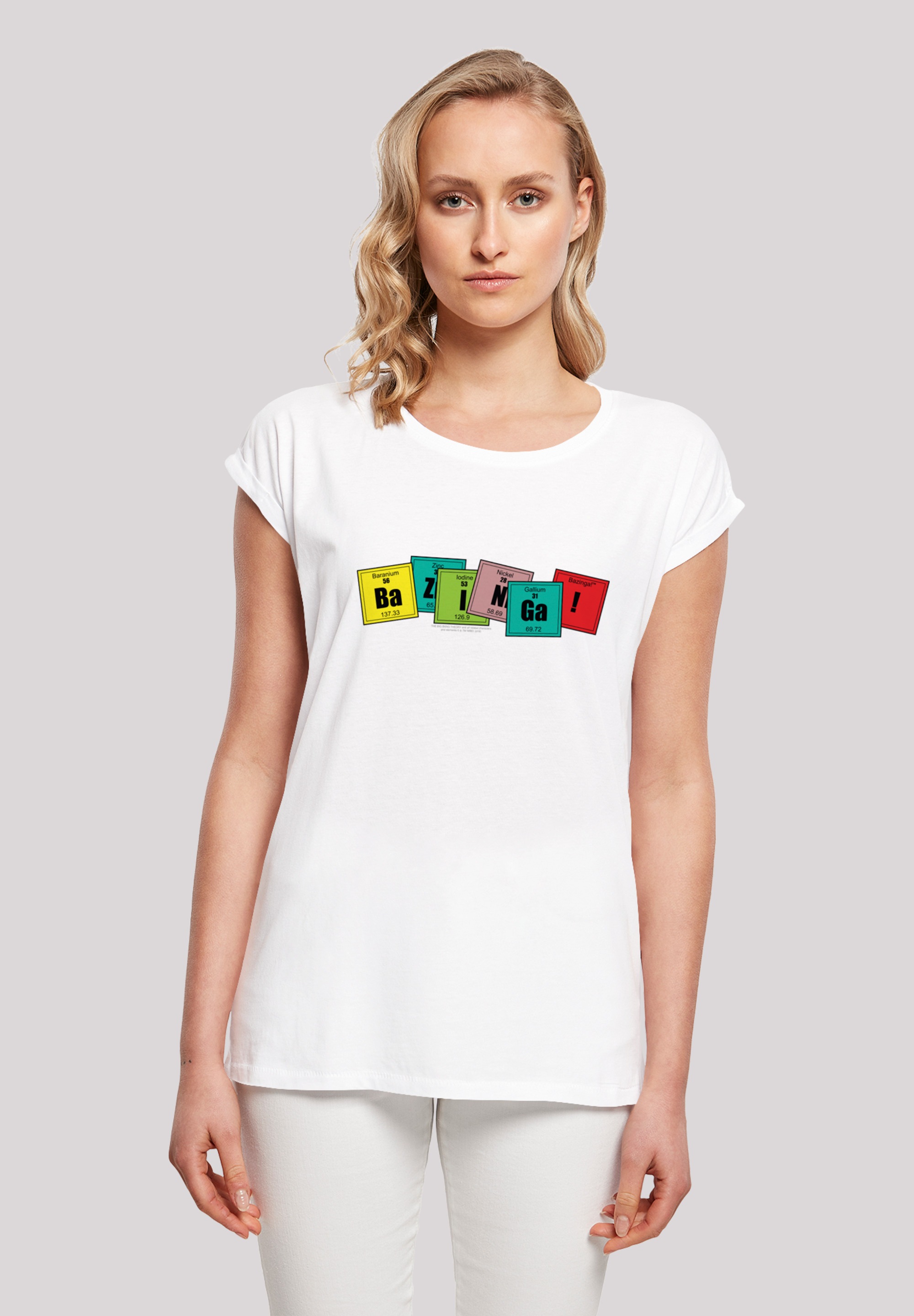 F4NT4STIC T-Shirt "Shirt Big Bang Theory Bazinga", Print