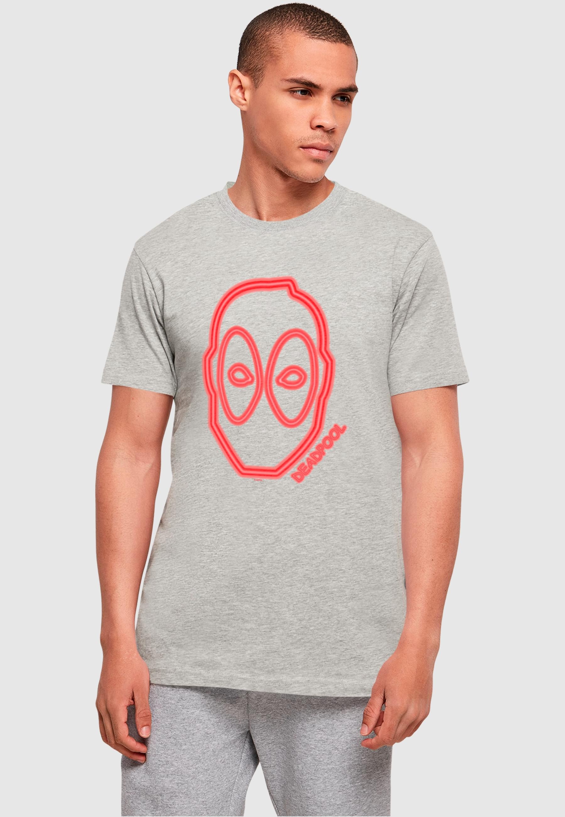 ABSOLUTE CULT T-Shirt "ABSOLUTE CULT Herren Deadpool - Neon Head T-Shirt" 1 günstig online kaufen