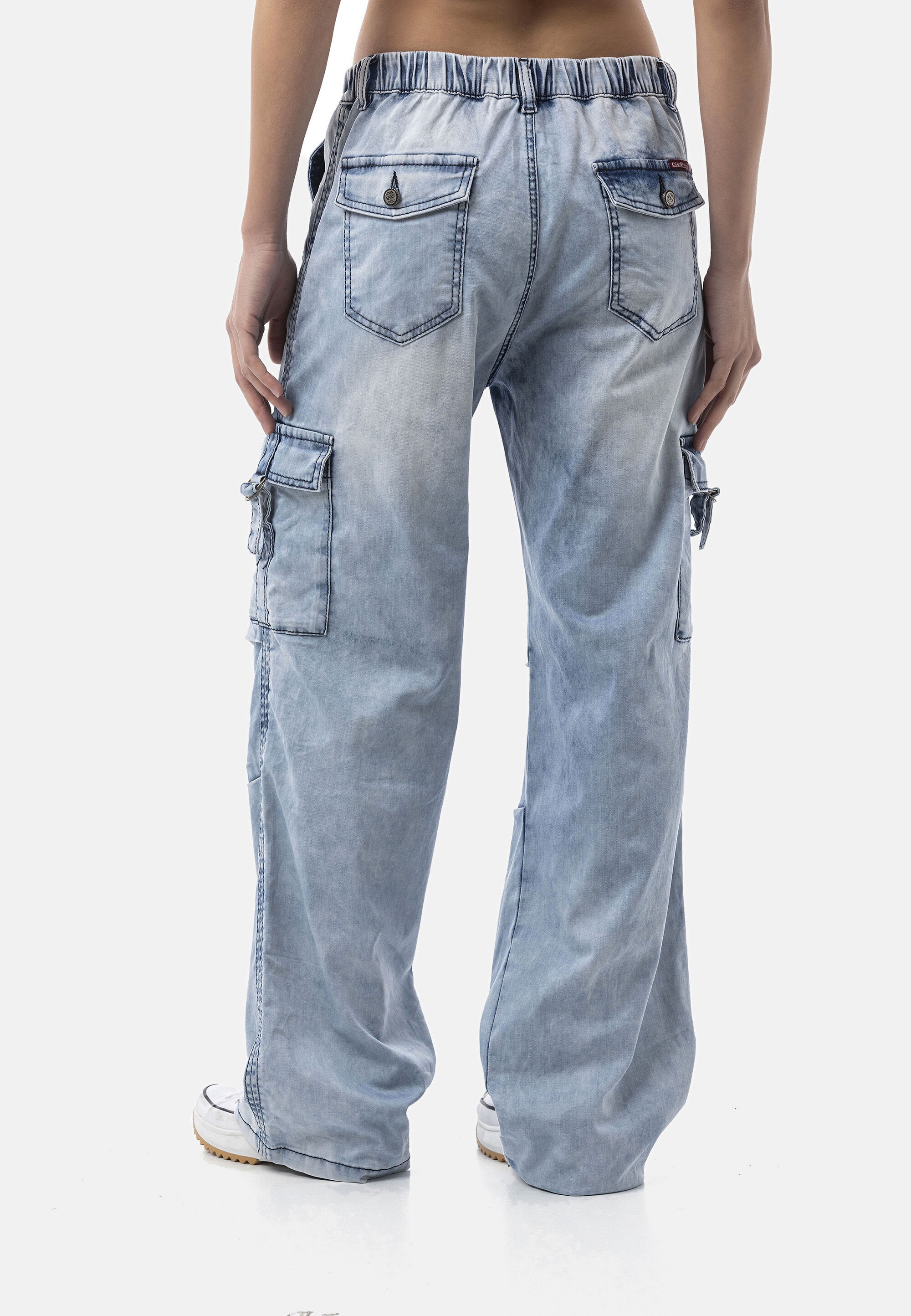 Cipo & Baxx Relax-fit-Jeans »WD544« Baggy leichte Sommerjeans