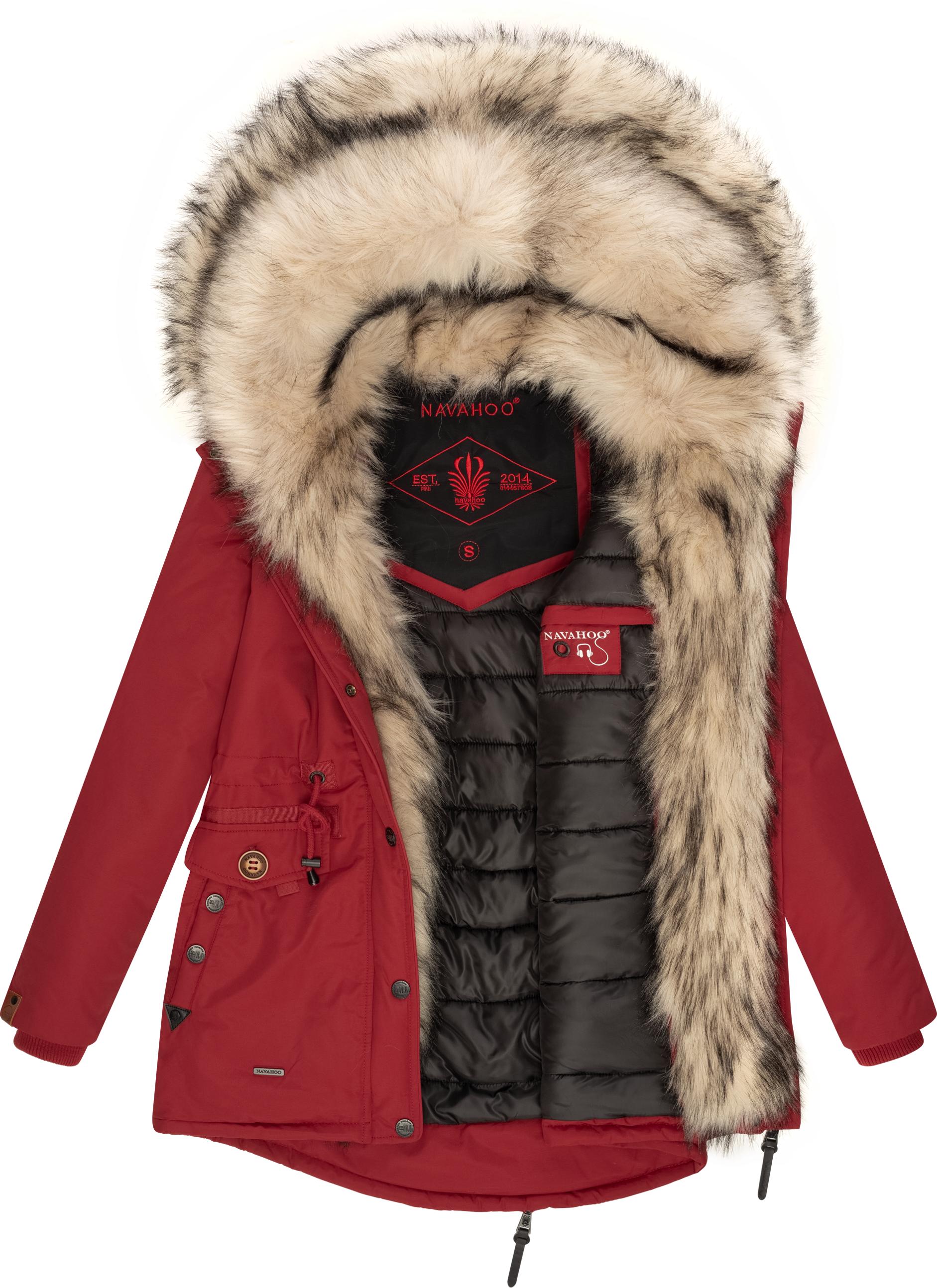 Thumbnail - Navahoo Wintermantel "Sweety", Winterparka mit 2 Kunstpelz-Kapuzen