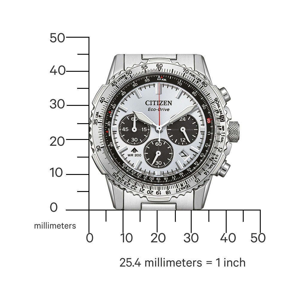 Citizen Chronograph »Promaster Sky«, Armbanduhr, Solar, Herrenuhr, Edelstahlarmband, analog, Tag