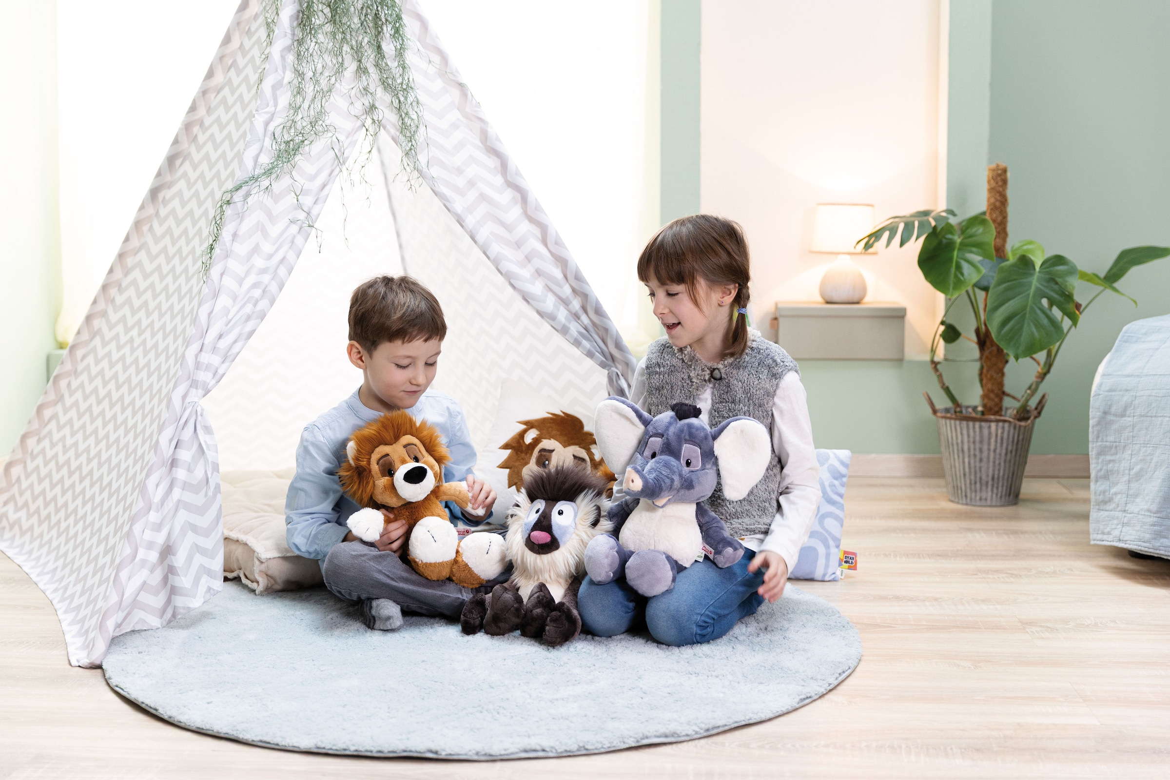 Nici Kuscheltier »Wild Friends, Elefant El-Flora, 35 cm schlenkernd«