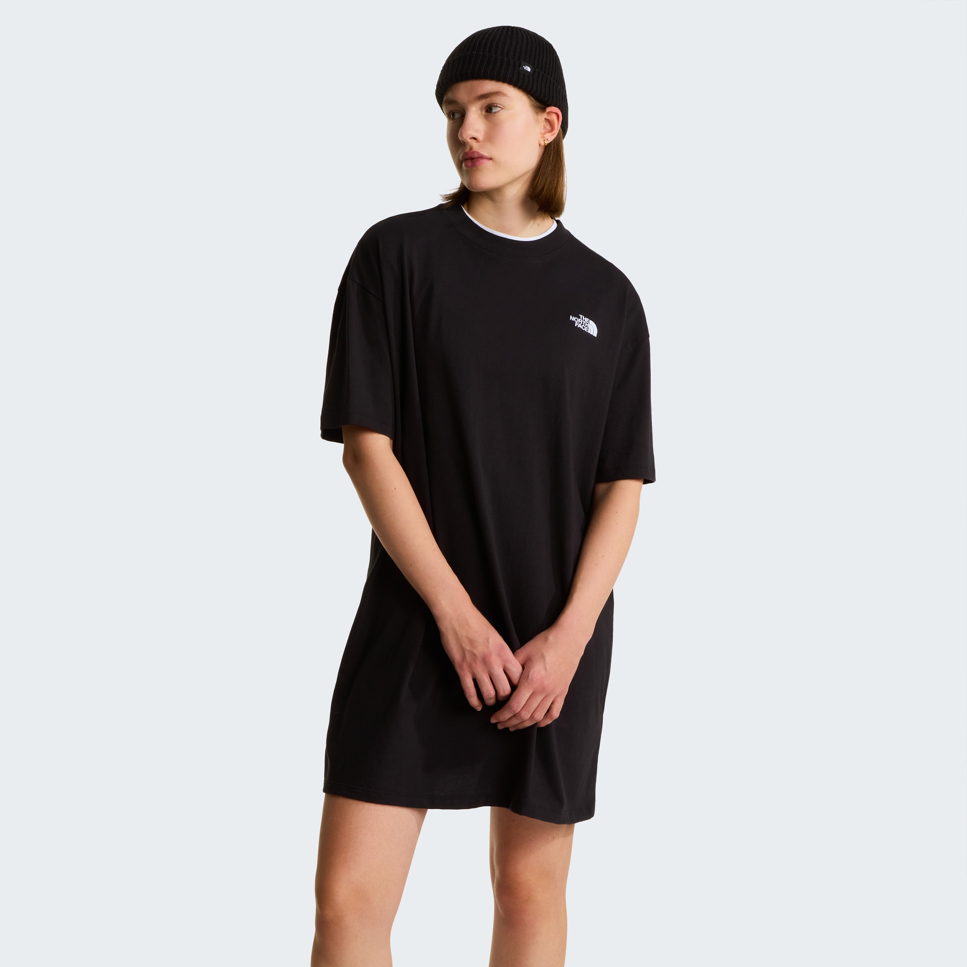 The North Face Shirtkleid "W EVOLUTION SIMPLE DOME T-SHIRT DRESS" für sportliche Aktivitäten, sportlicher Stil, aus Baumwolle