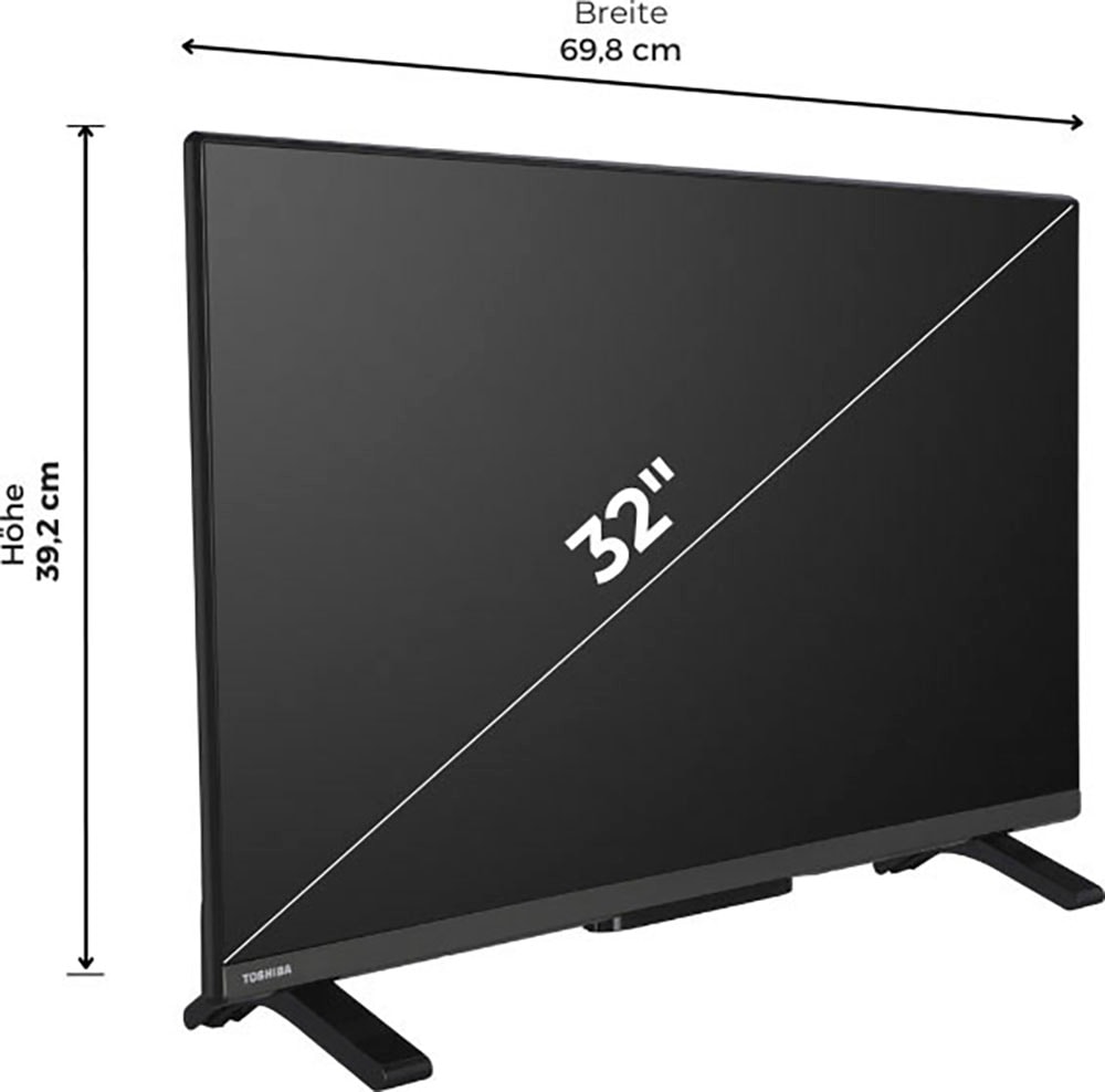 BAUR LED-Fernseher »32WV2E63DG«, ready, HD Zoll, cm/32 80 | Smart-TV Toshiba