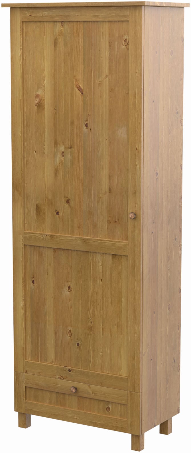 Home affaire Garderobenschrank »Juventus«, (1 St.), aus massiver Kiefer, Breite 67cm, mit Kleiderstange