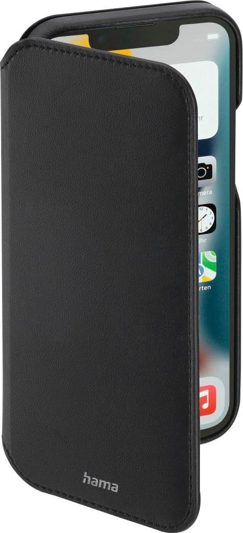 Hama Smartphone-Hülle »Booklet für Apple iPhone 13 mit Kartenfächer, schwarz, Kunstleder«, iPhone 13, Wireless Charging kompatibel
