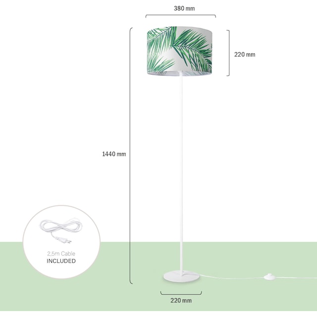 Paco Home Stehlampe »Ostende 537«, 1 flammig-flammig, Leselampe  Lampenschirm Deko Schlafzimmer Kinderzimmer Palme günstig kaufen | BAUR