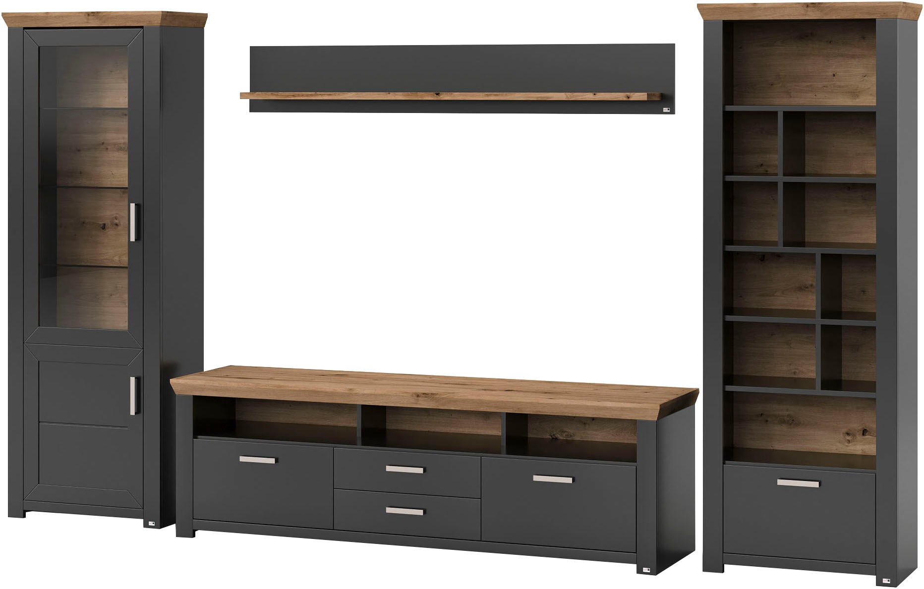 set one by Musterring Wohnwand "York" 4 Stk. tlg. günstig online kaufen