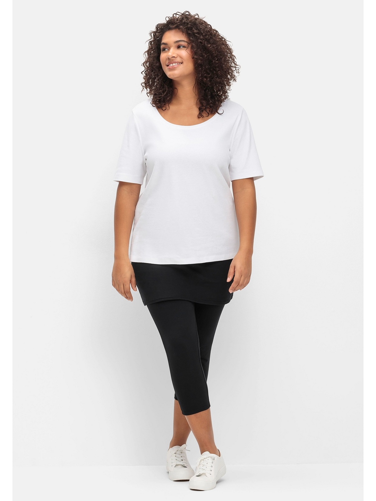 sheego by Joe Browns Leggings »Große Größen«, mit angesetztem Minirock