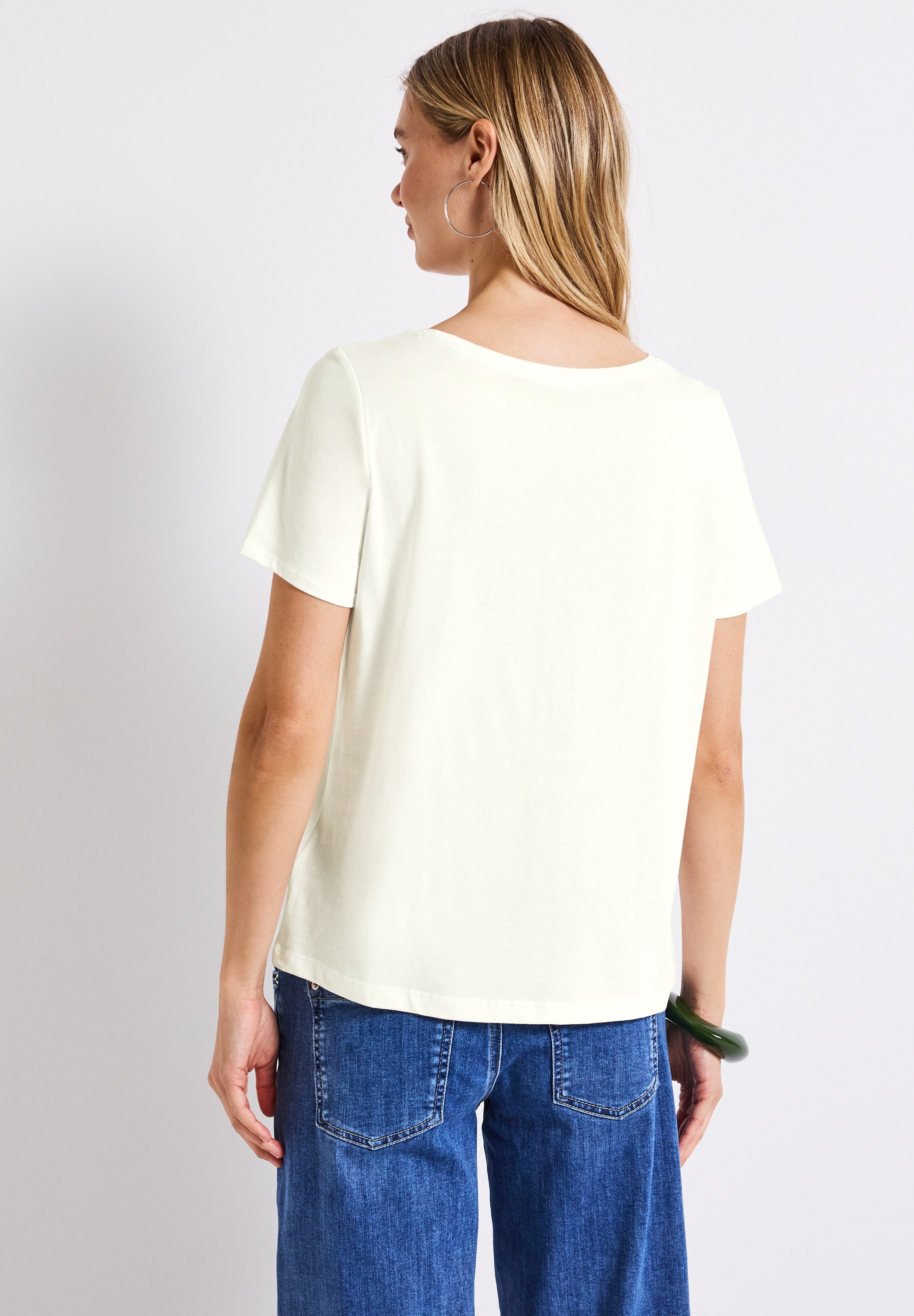 STREET ONE T-Shirt aus reiner Baumwolle günstig online kaufen