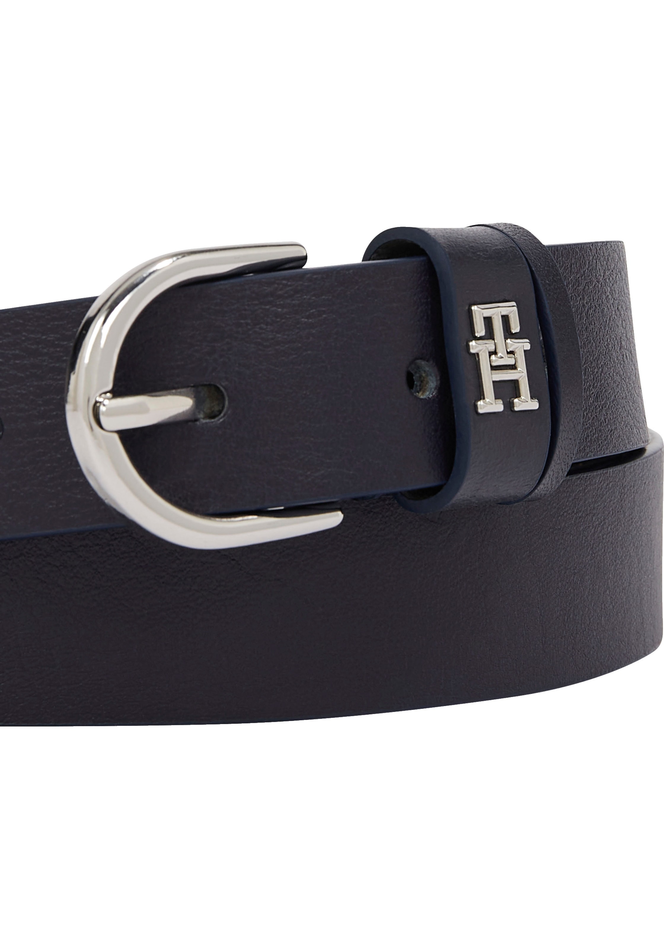 Tommy Hilfiger Ledergürtel »Essential Effortless 2.5 cm«, mit elegant abgerundeter Schnalle