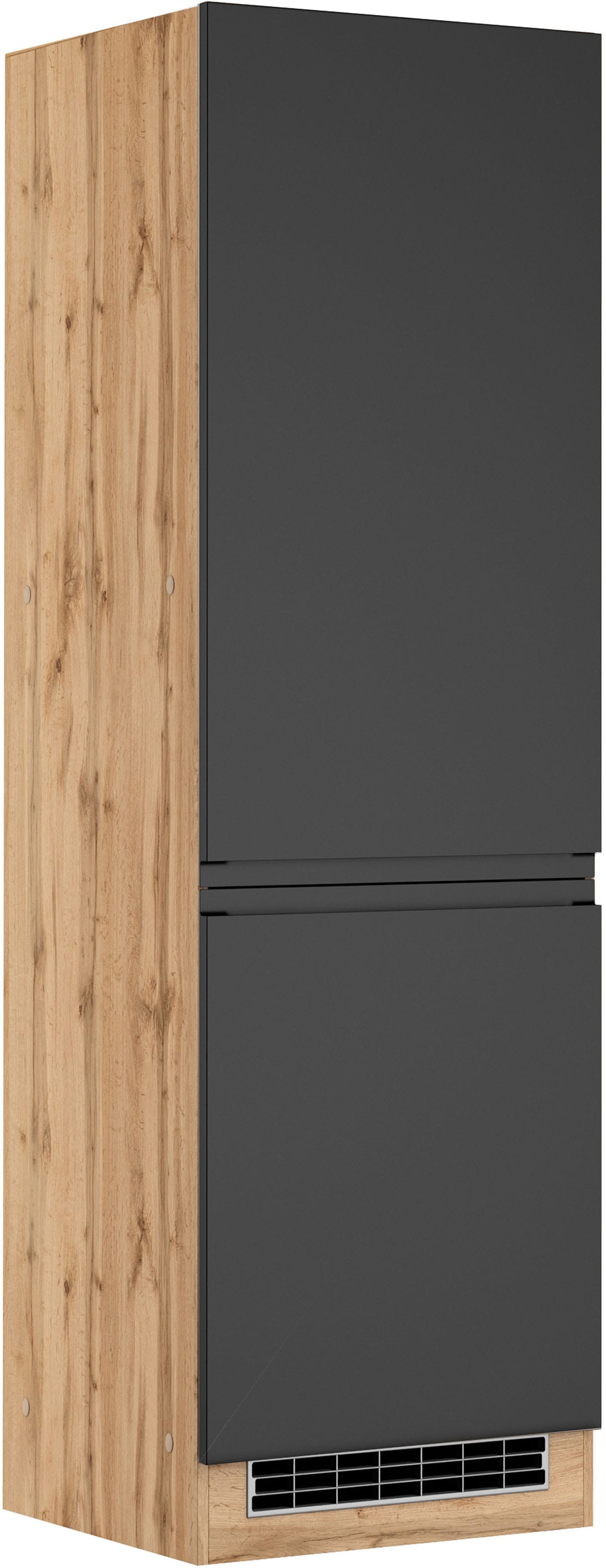 KOCHSTATION Kühlumbauschrank "KS-Virginia,neu in verbesserter Ausführung" Stauraum, Softclose, Breite 60 cm, Höhe 200 cm, Nische für Kühlschrank B/H/T: 56/178/55 cm