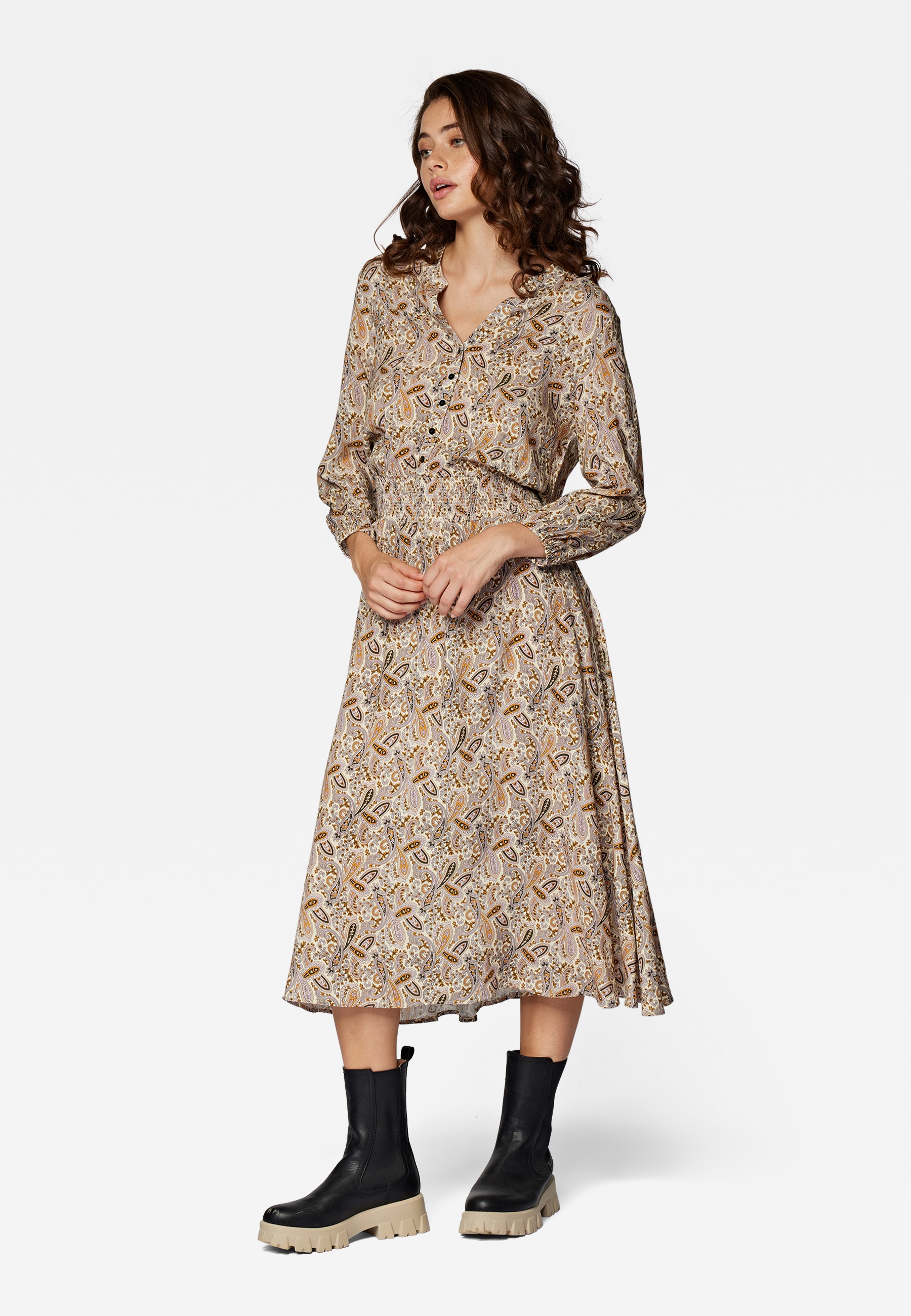 DRESS«, bestellen | für mit Mavi Maxikleid Muster Kleid BAUR »PRINTED