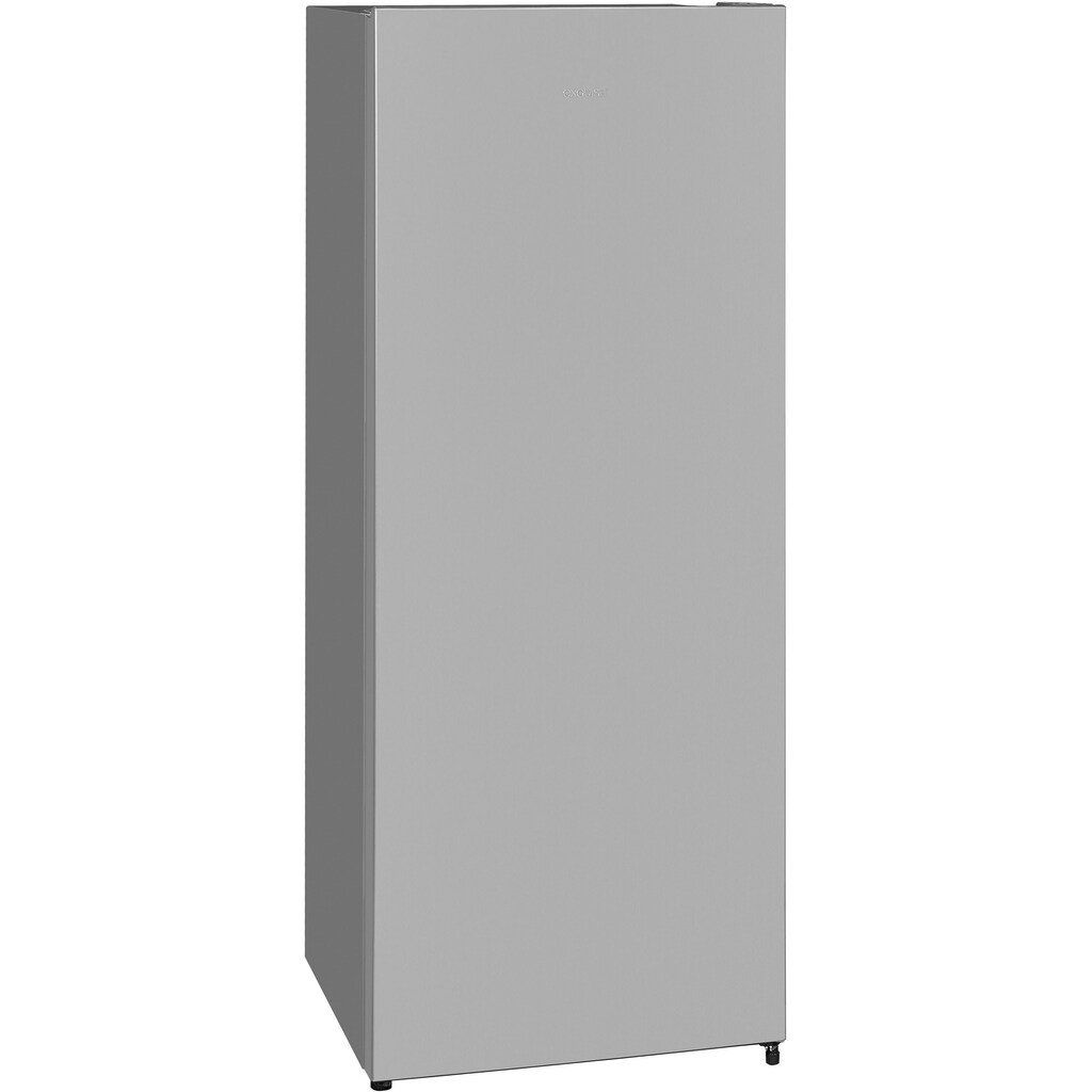 exquisit Vollraumkühlschrank, KS320-V-010E silber, 143,4 cm hoch, 55,0 cm breit, 242 L Volumen