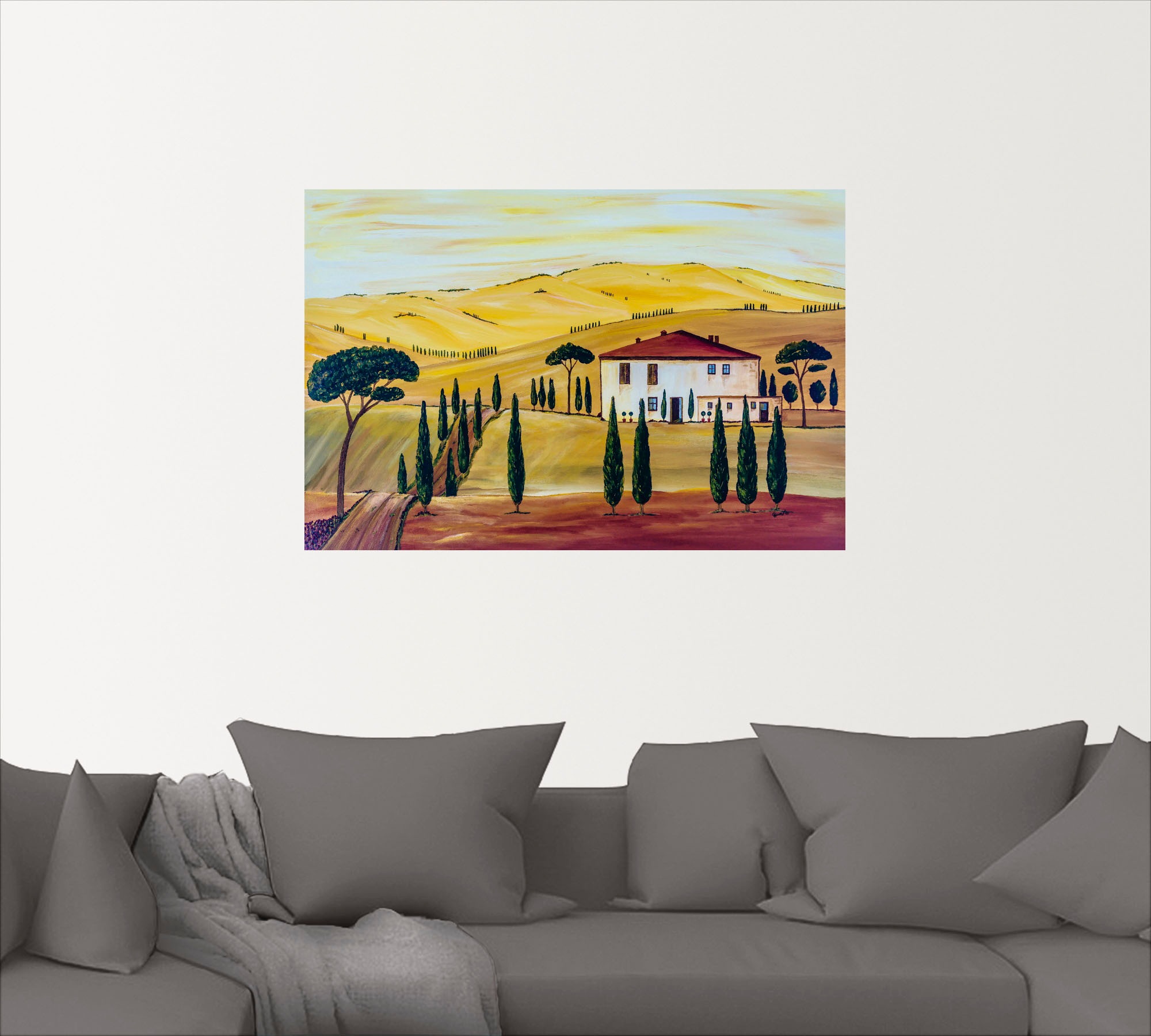 Artland Wandbild »Südliche Toskana«, Europa, (1 St.), als Leinwandbild, Wandaufkleber in verschied. Größen