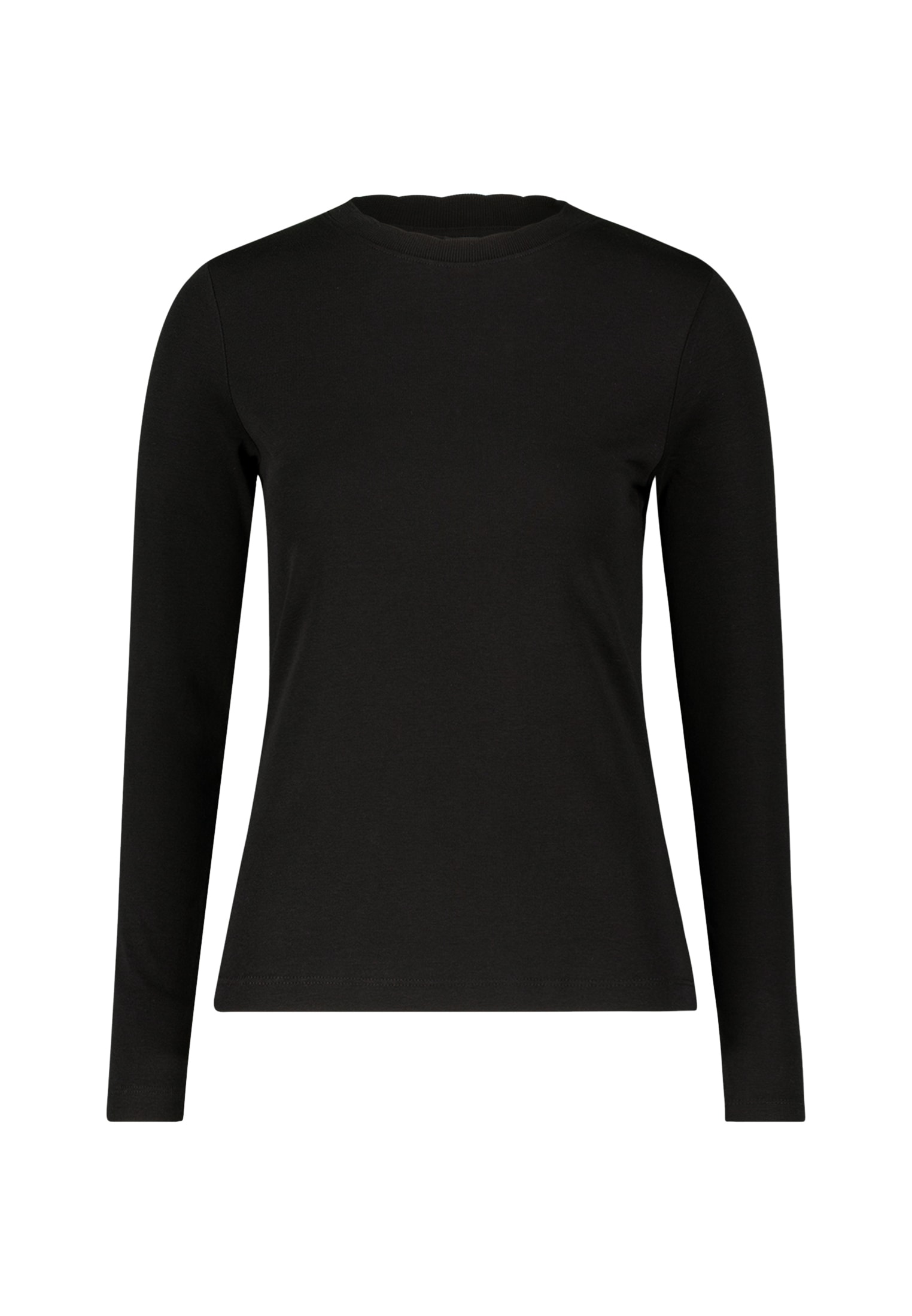 Zero Kurzarmshirt »zero Damen Jersey-Shirt mit Wellenkante«, (1 tlg.), weiteres Detail