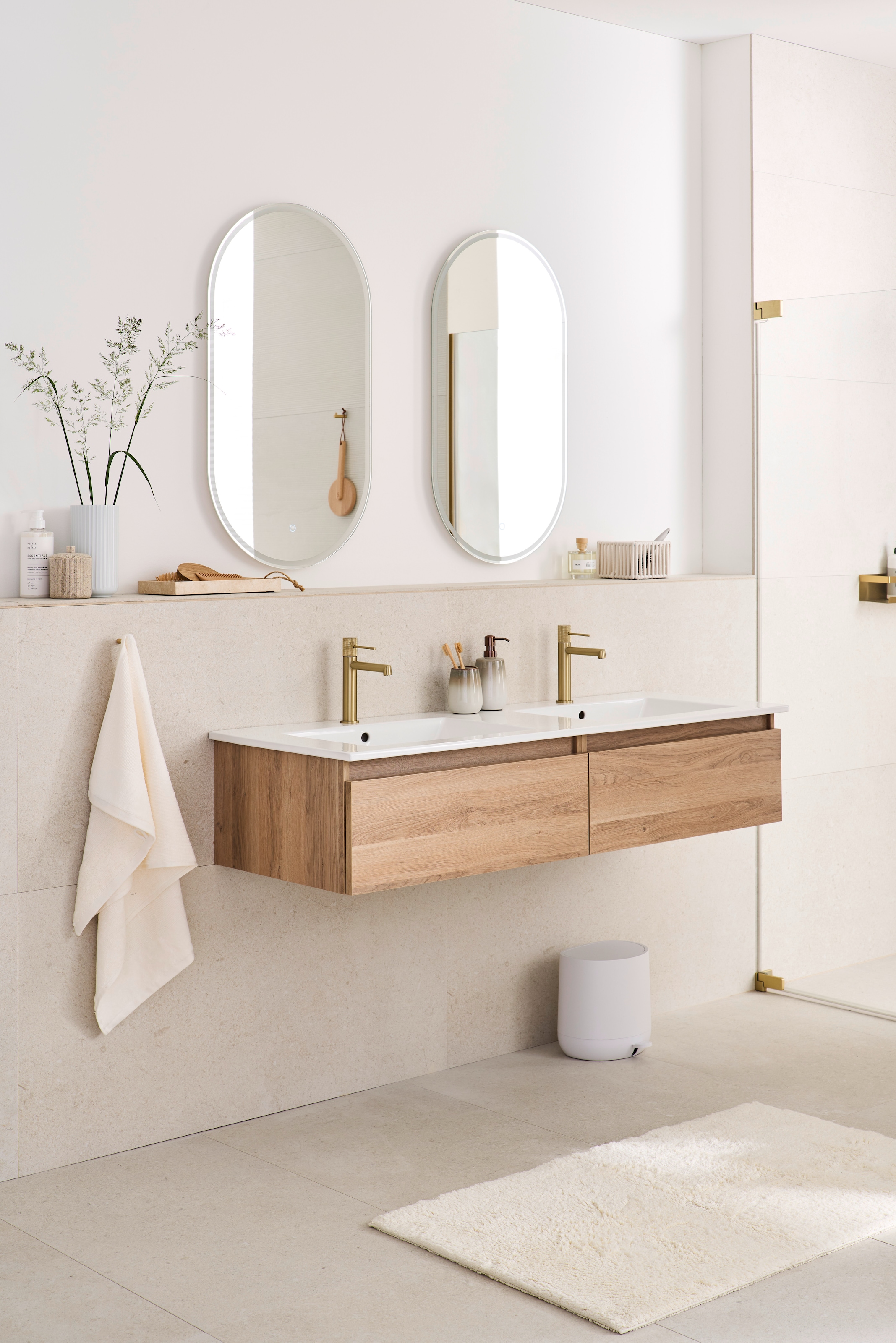 SCHÖNER WOHNEN-Kollektion Badematte »Bahamas  Uni« Höhe 30 mm fußbodenheizungsgeeignet beidseitig verwendbar