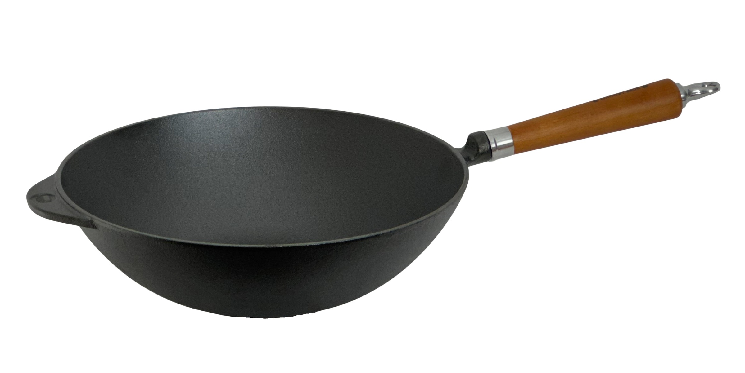 Ronneby Bruk Wok "Maestro Wokpfanne, Ø 32 cm, mit Holzgriff" Gusseisen 1 tlg.