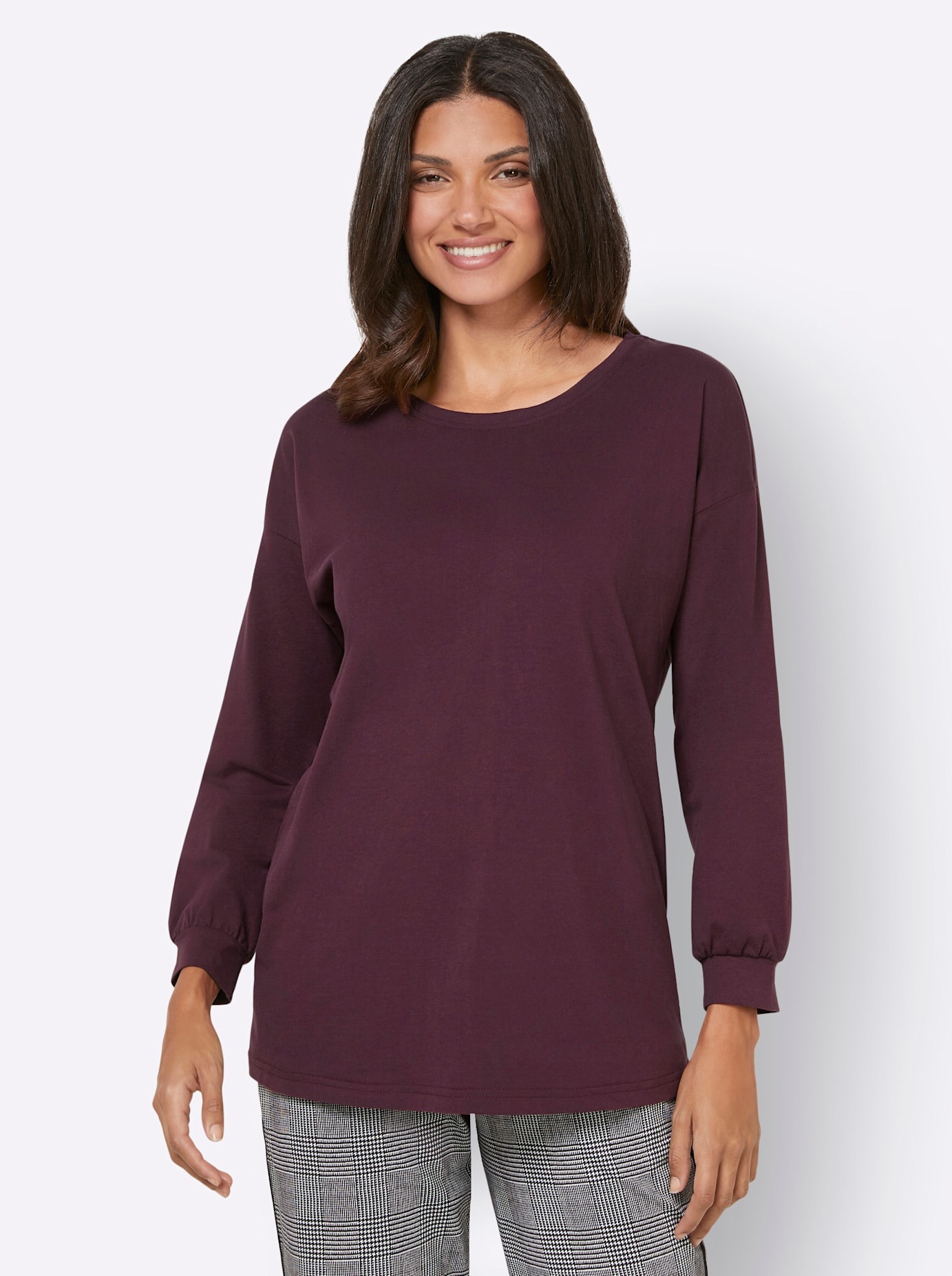 Rundhalsshirt "Freizeitshirt" 1 Stk. günstig online kaufen