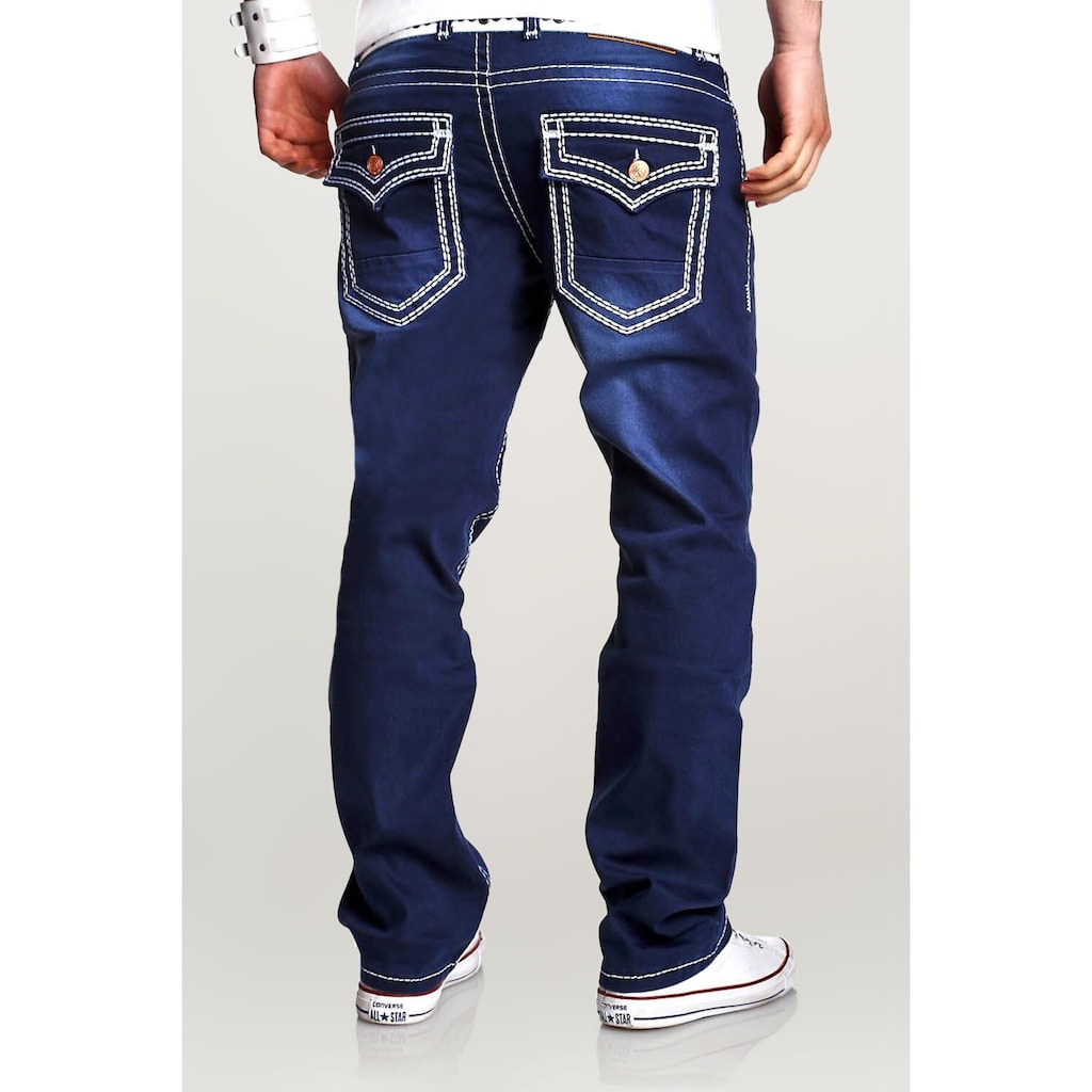 behype Bequeme Jeans »Stitch«