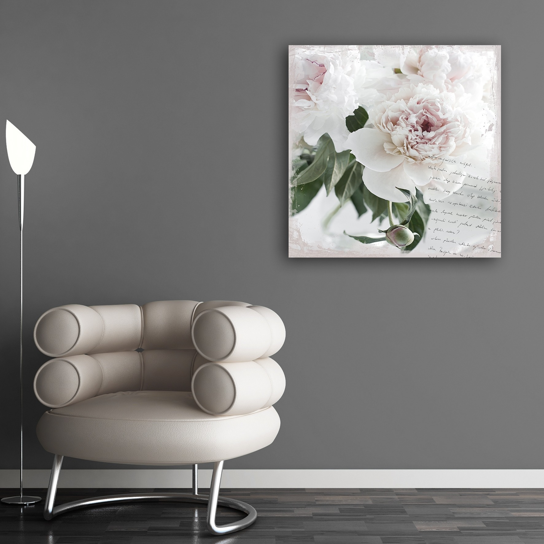 queence Acrylglasbild "Poesie & Rose", Blumen-Blumenbilder-Pflanzen-Sprüche günstig online kaufen