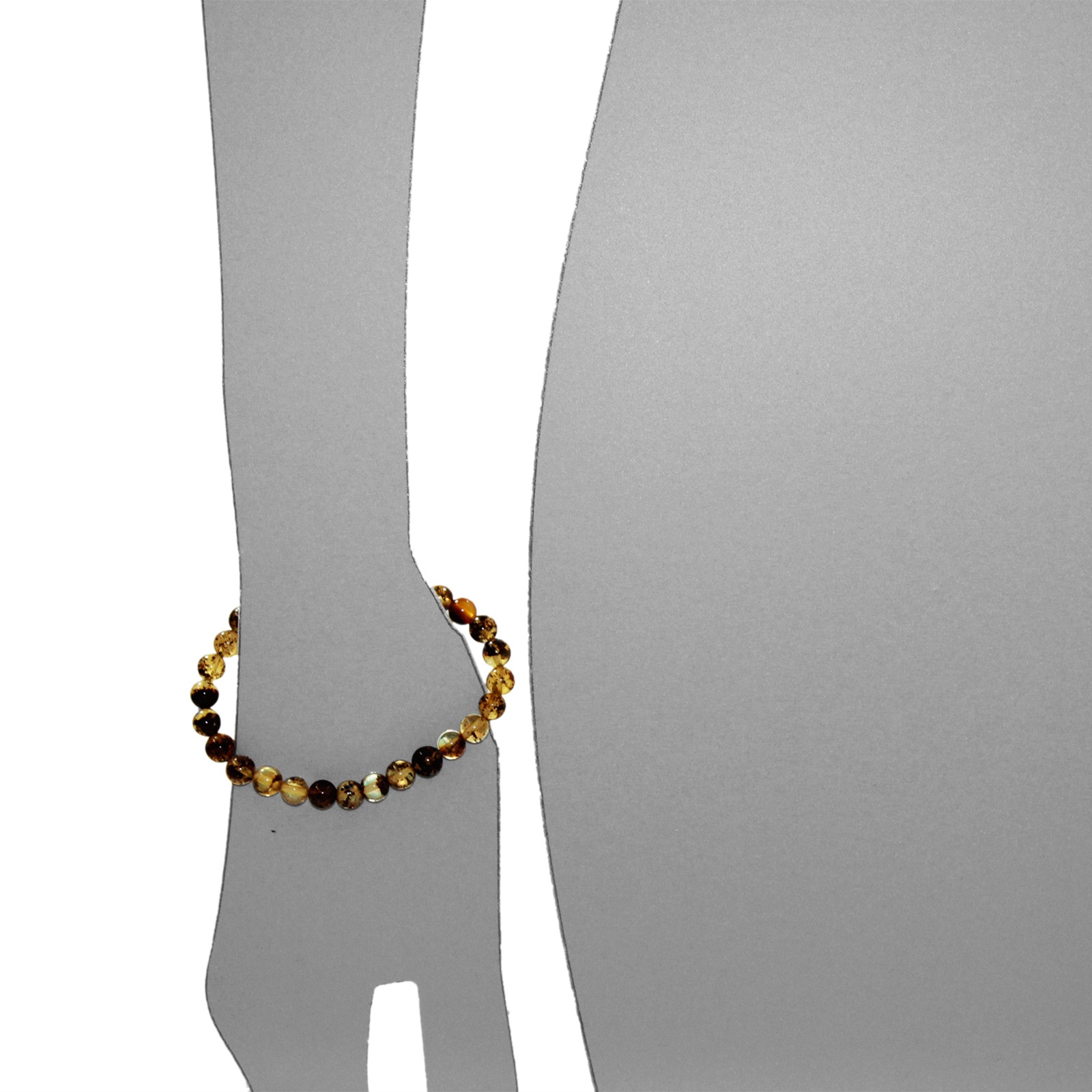OSTSEE-SCHMUCK Armband »- Kugel 6 mm - Bernstein -,«