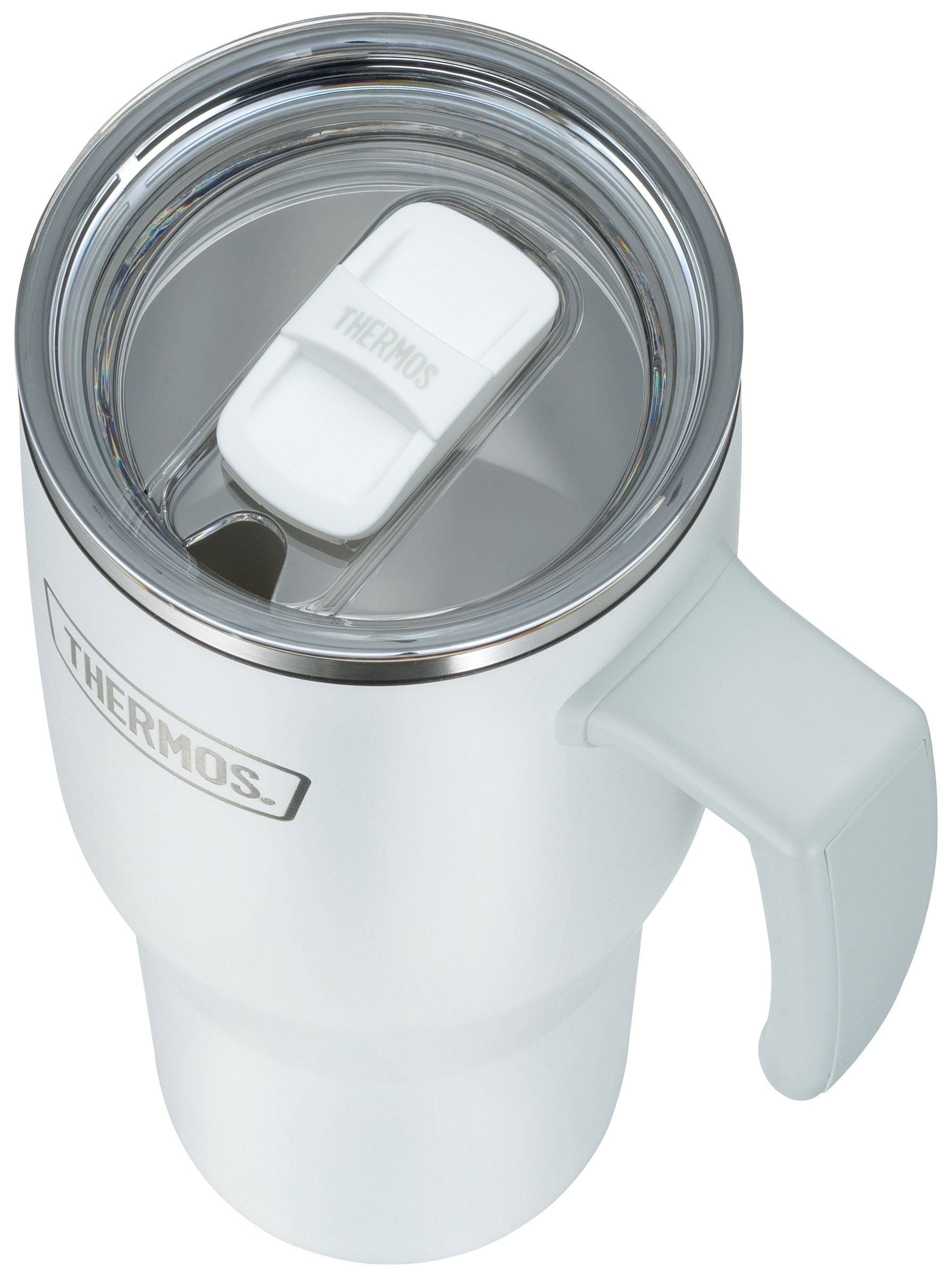 THERMOS Thermobecher »REFRESHING SERIES ISOLIERTRINKBECHER mit Strohhalm« 1,10l, 6h heiß & 6h kalt, mit Griff