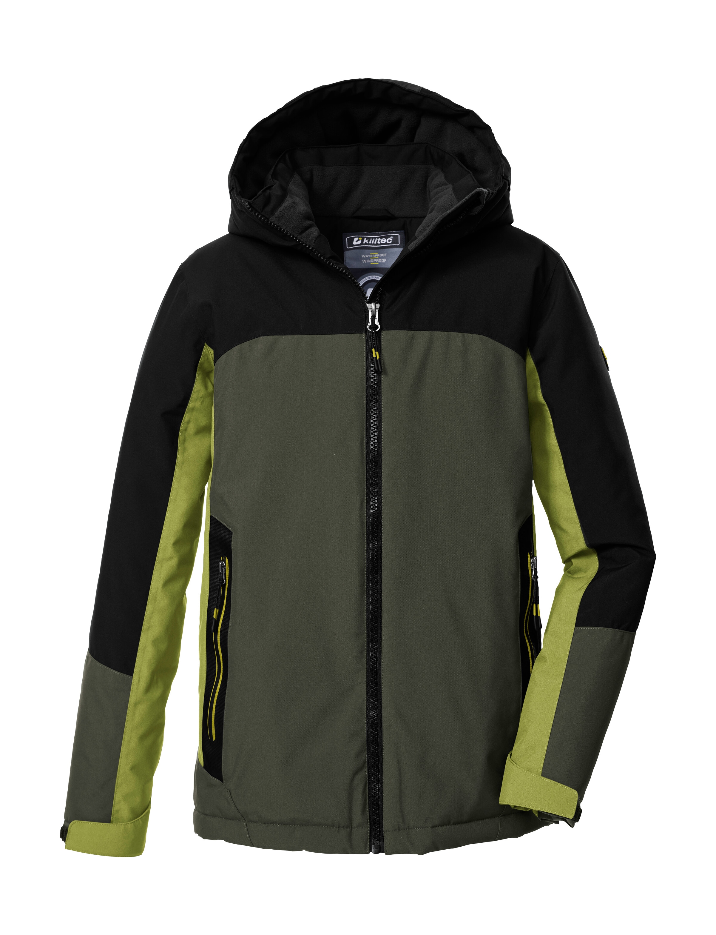 KILLTEC Jungen Funktionsjacke "KOW 223 BYS JCKT"olivgrün, Gr. 152, Obermaterial: 100% Polyester;Futter: 100% Polyester;Füllung: 100% Polyester,