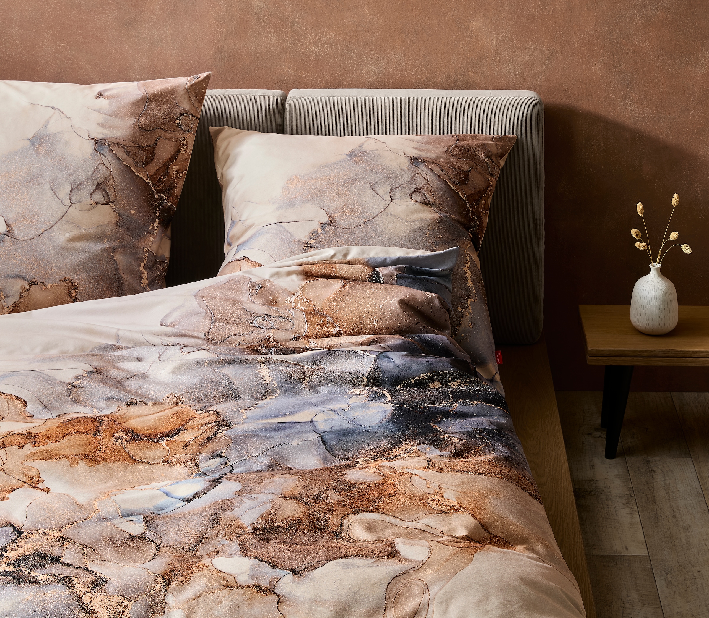 fleuresse Bettwäsche »Bed Art S«, Mako Satin 100% Baumwolle mit Reißverschluss