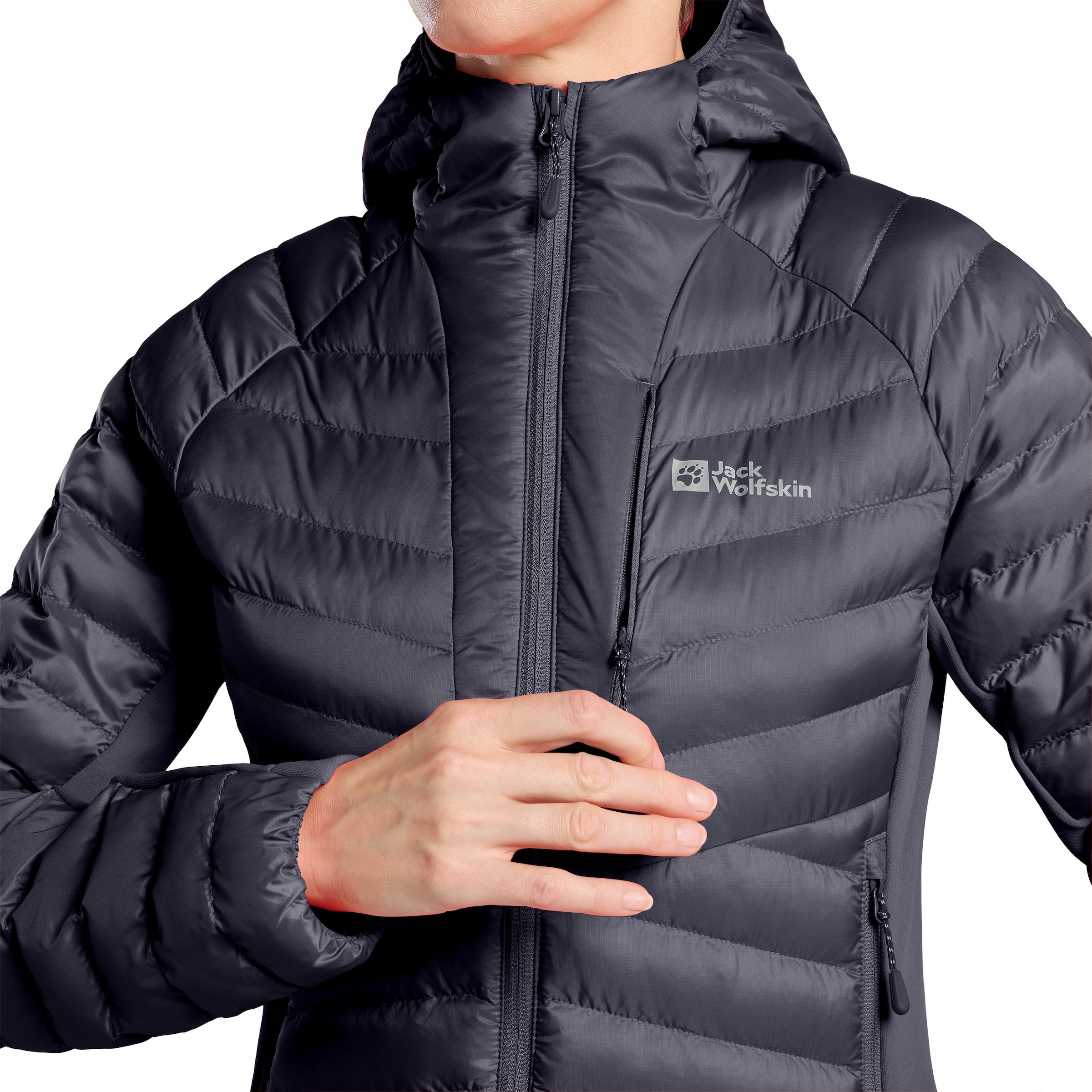 Jack Wolfskin Funktionsjacke »ROUTEBURN PRO INS JKT W«, mit Kapuze