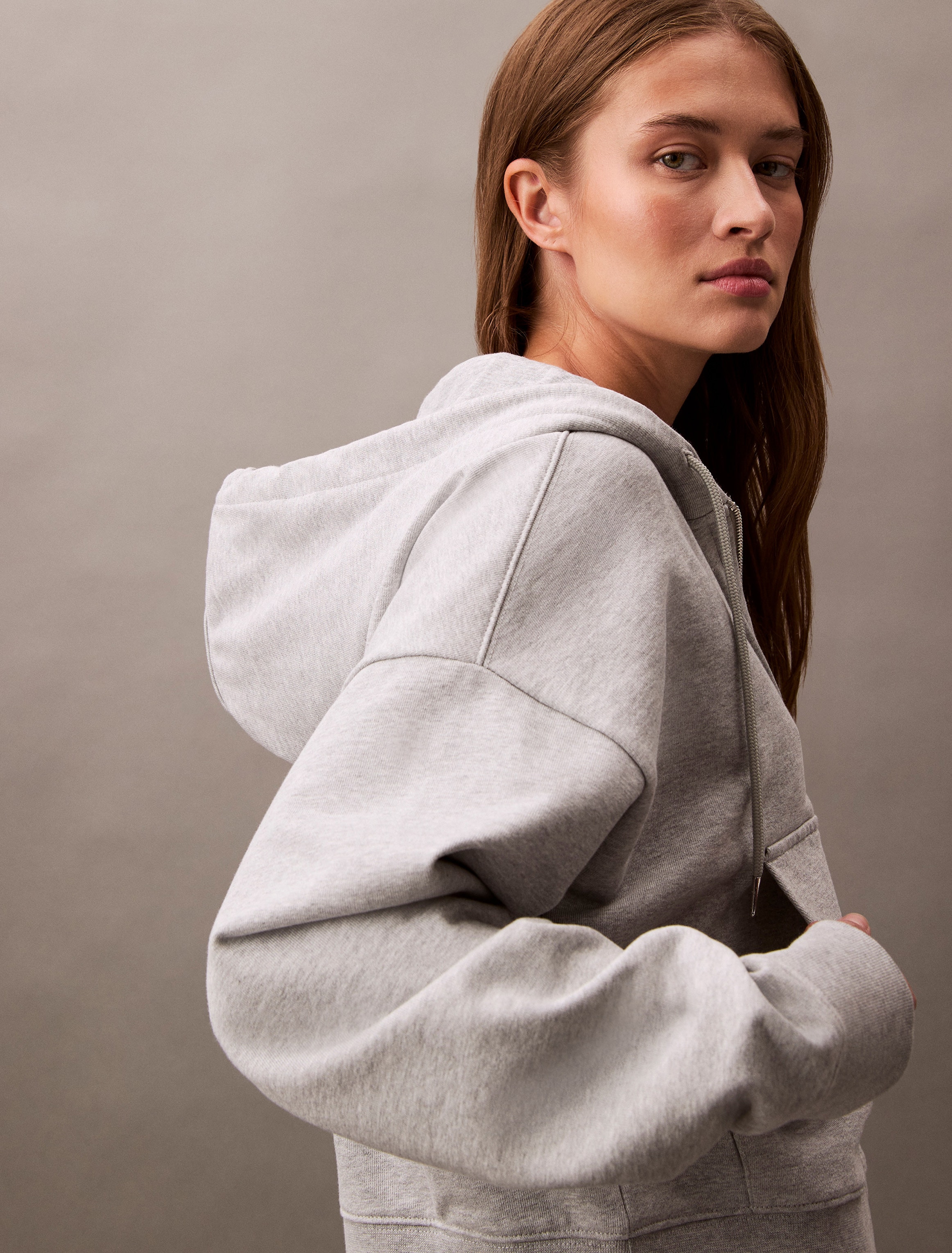 Calvin Klein Jeans Sweatjacke »MNLG FRNCH TRRY FZ B«, Mit Rundhalsausschnitt