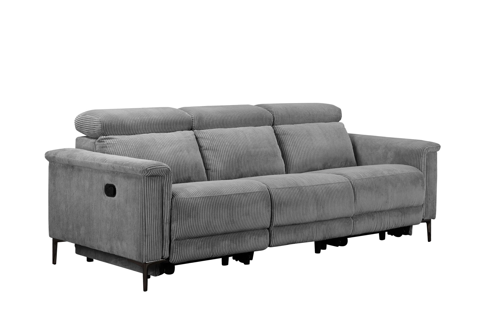 Places of Style 3-Sitzer "Lund Cord, mit manueller o. elektrischer Relaxfun günstig online kaufen