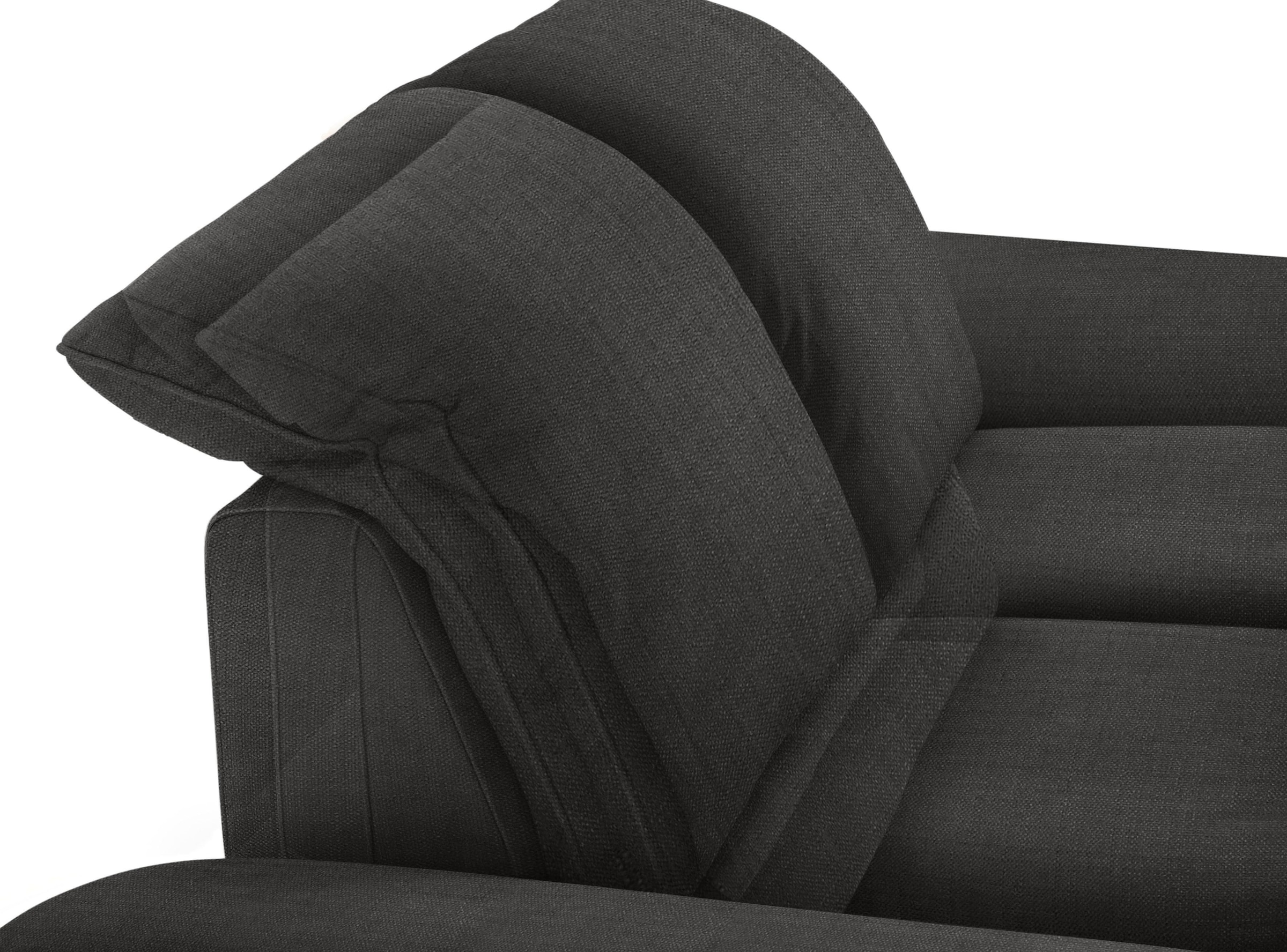 W.SCHILLIG 2,5-Sitzer »enjoy&MORE«, Sitztiefenverstellung, Füße schwarz pulverbeschichtet, Breite 232 cm